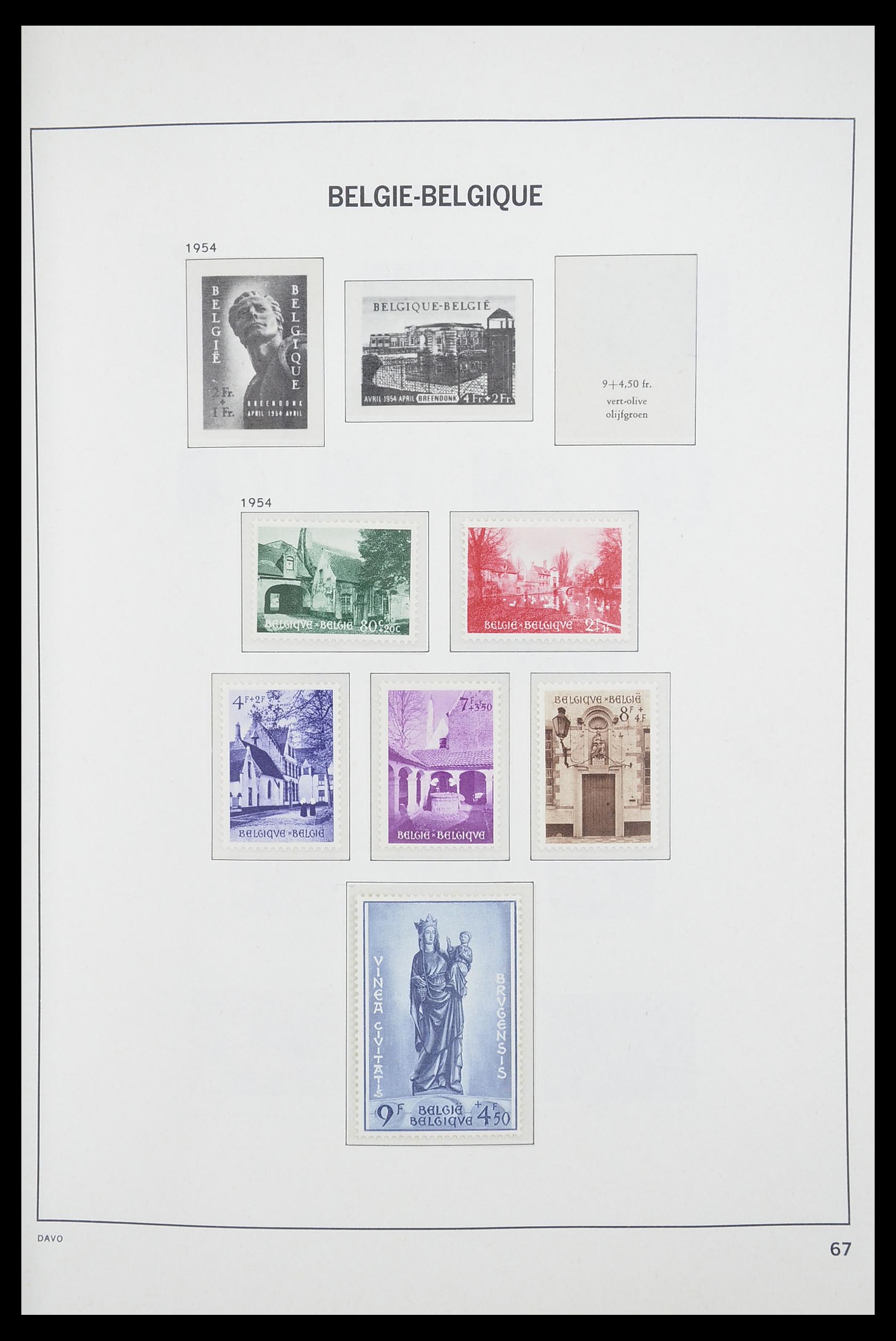 33863 010 - Postzegelverzameling 33863 België 1950-1984.