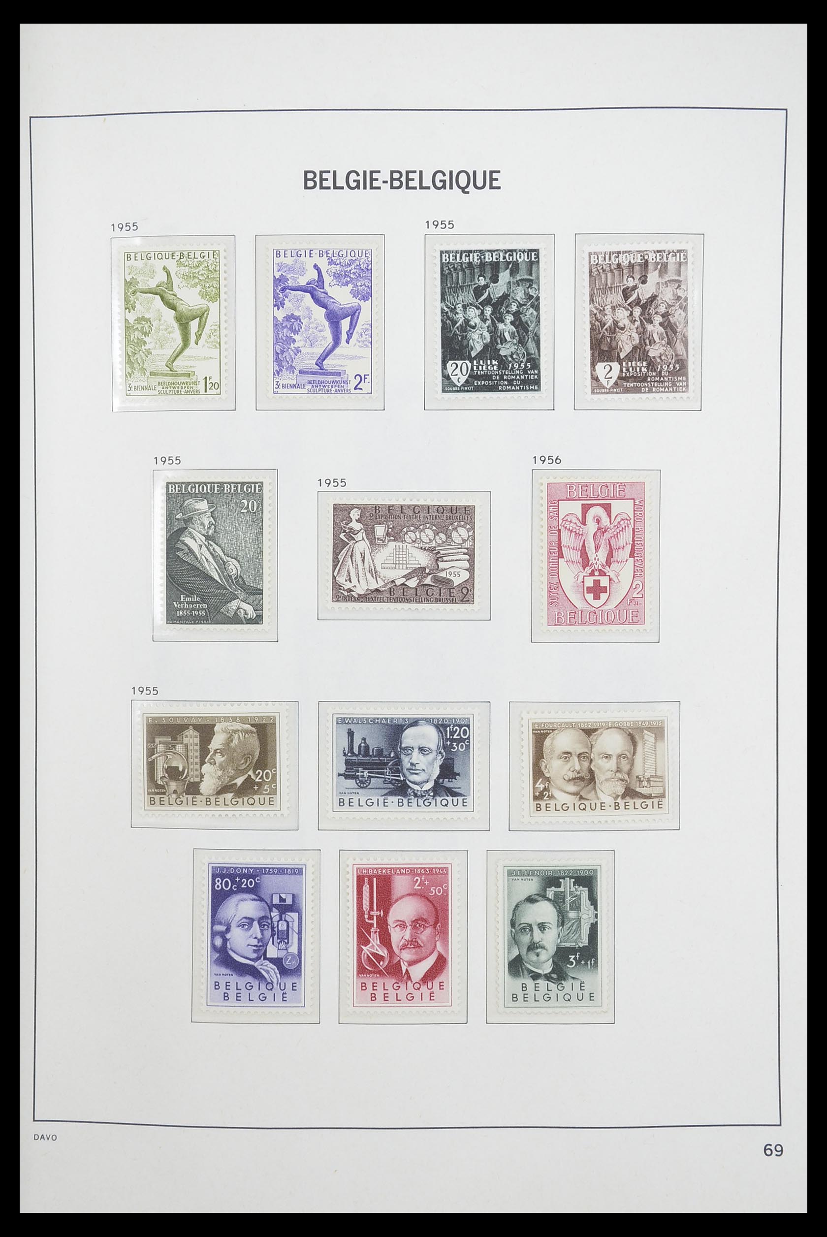 33863 012 - Stamp collection 33863 Belgium 1950-1984.