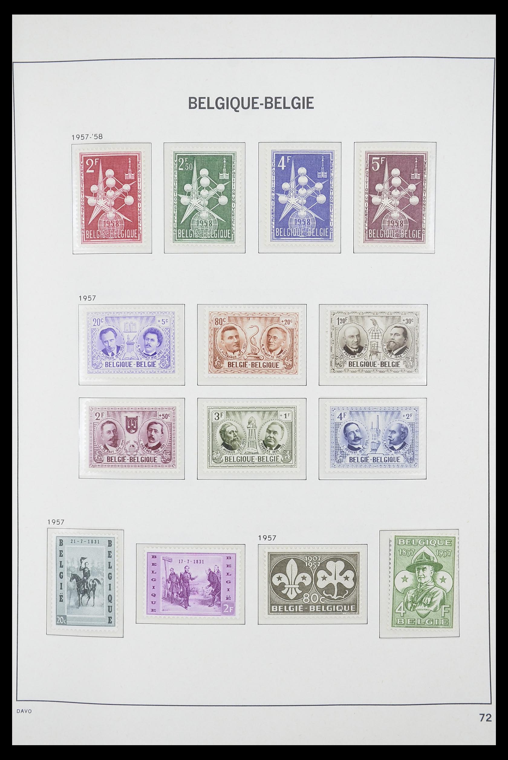33863 015 - Postzegelverzameling 33863 België 1950-1984.