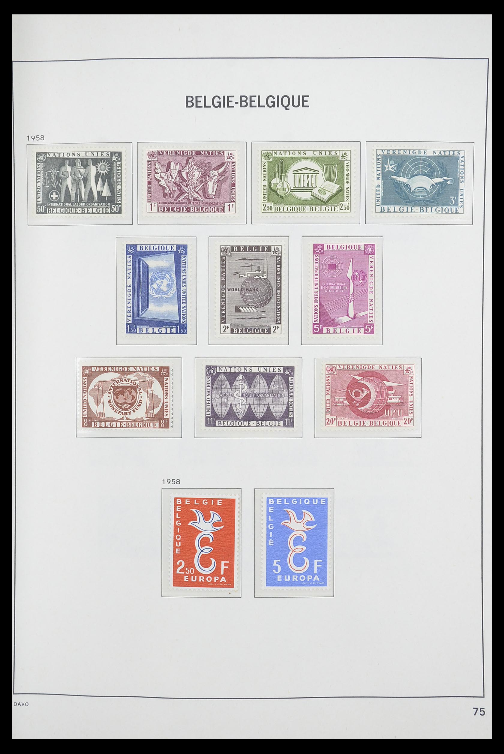 33863 019 - Postzegelverzameling 33863 België 1950-1984.