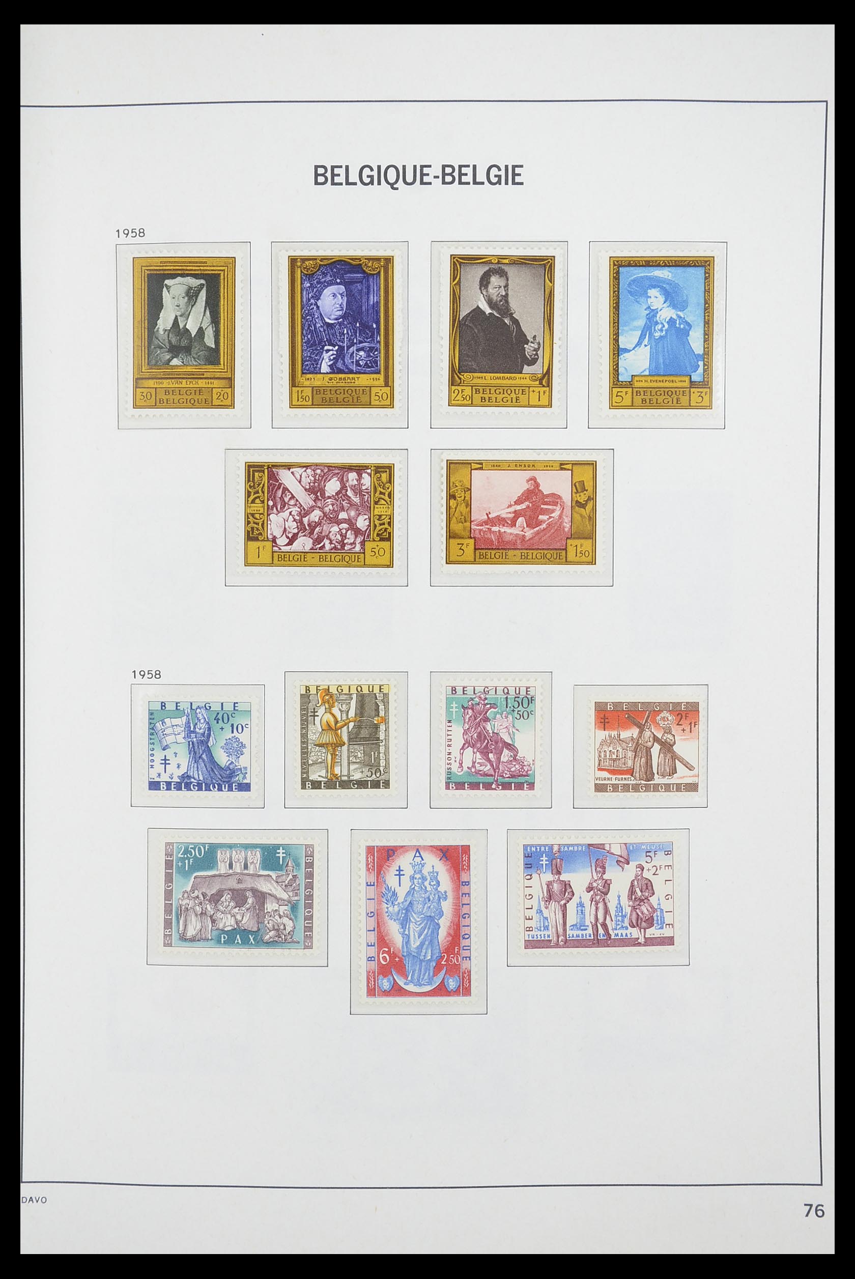 33863 020 - Postzegelverzameling 33863 België 1950-1984.