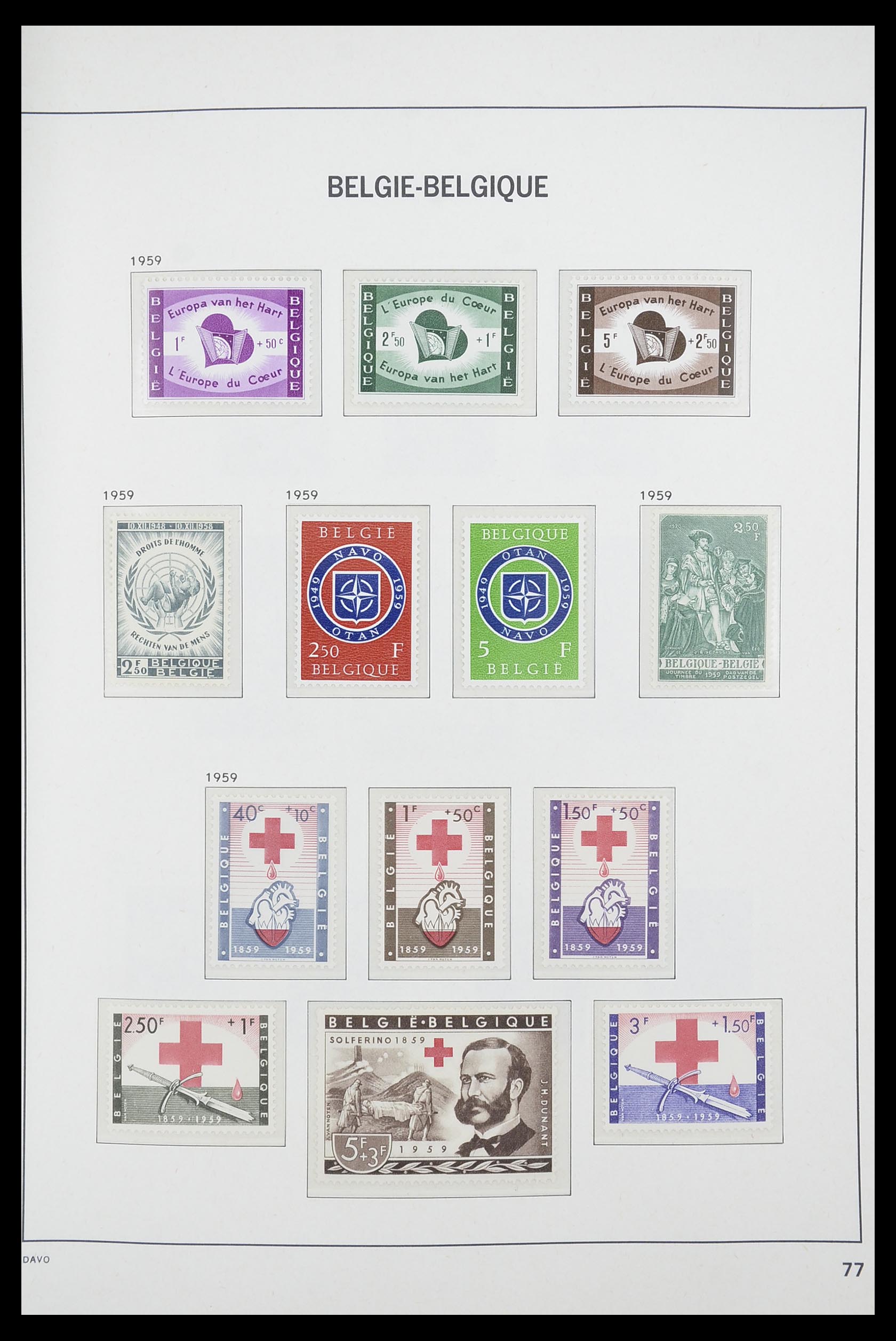 33863 021 - Postzegelverzameling 33863 België 1950-1984.