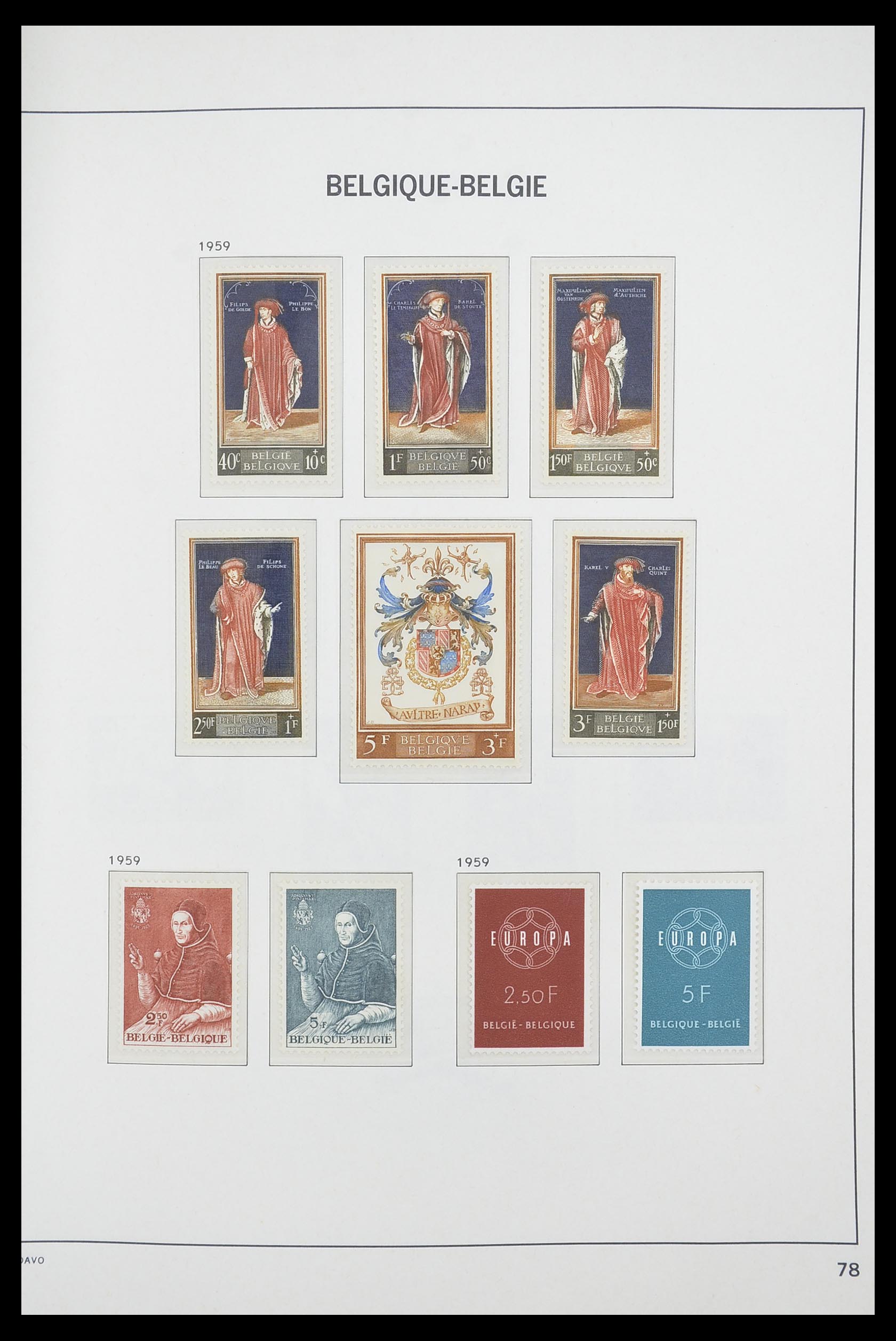 33863 022 - Postzegelverzameling 33863 België 1950-1984.