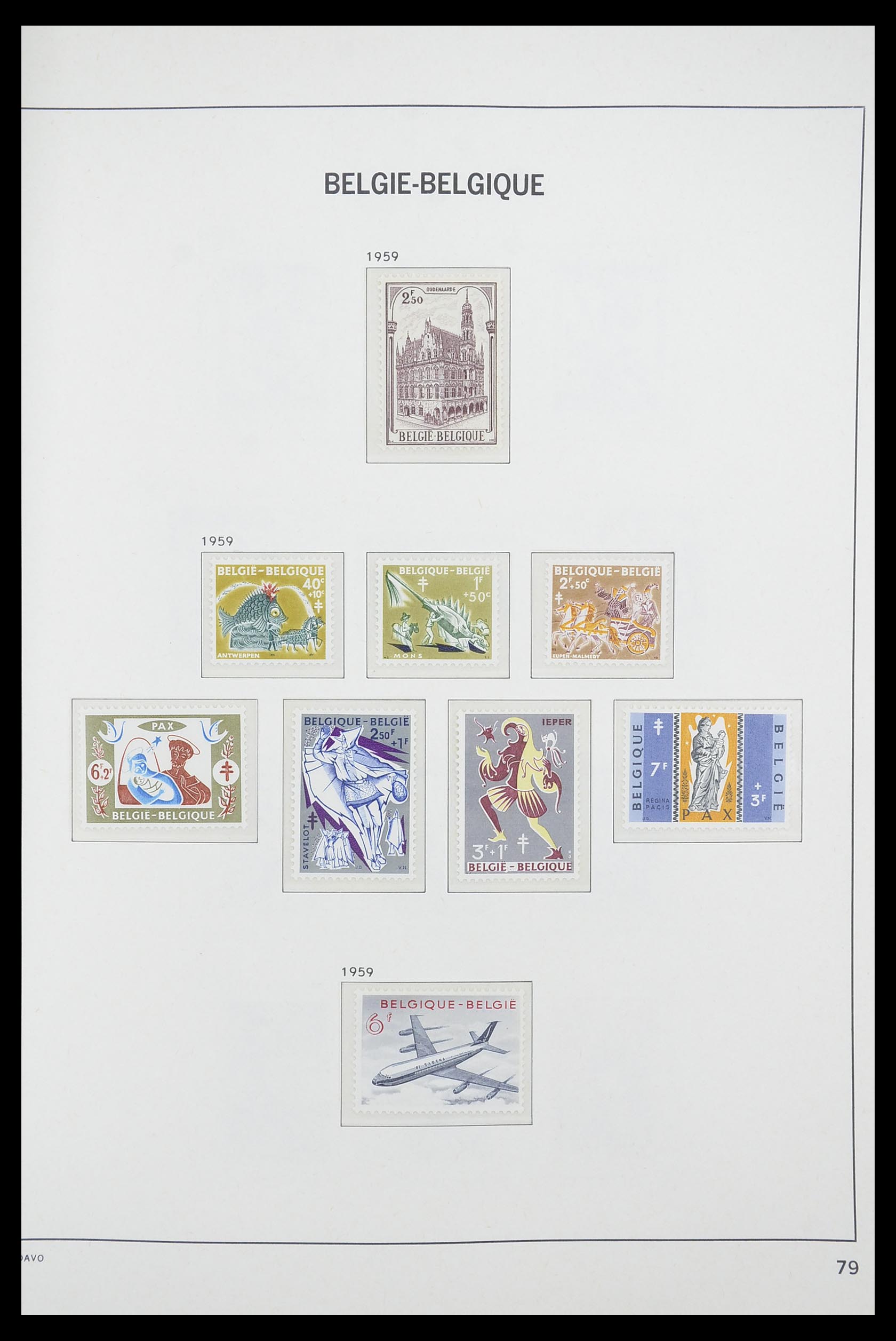 33863 023 - Postzegelverzameling 33863 België 1950-1984.