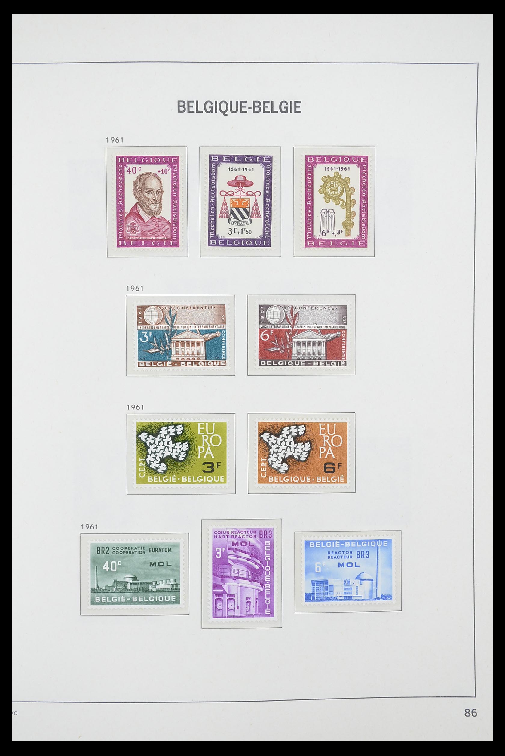 33863 030 - Stamp collection 33863 Belgium 1950-1984.