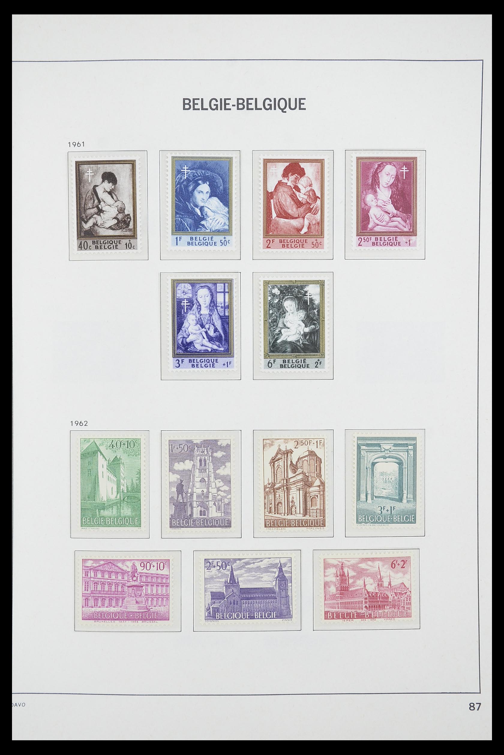 33863 031 - Postzegelverzameling 33863 België 1950-1984.