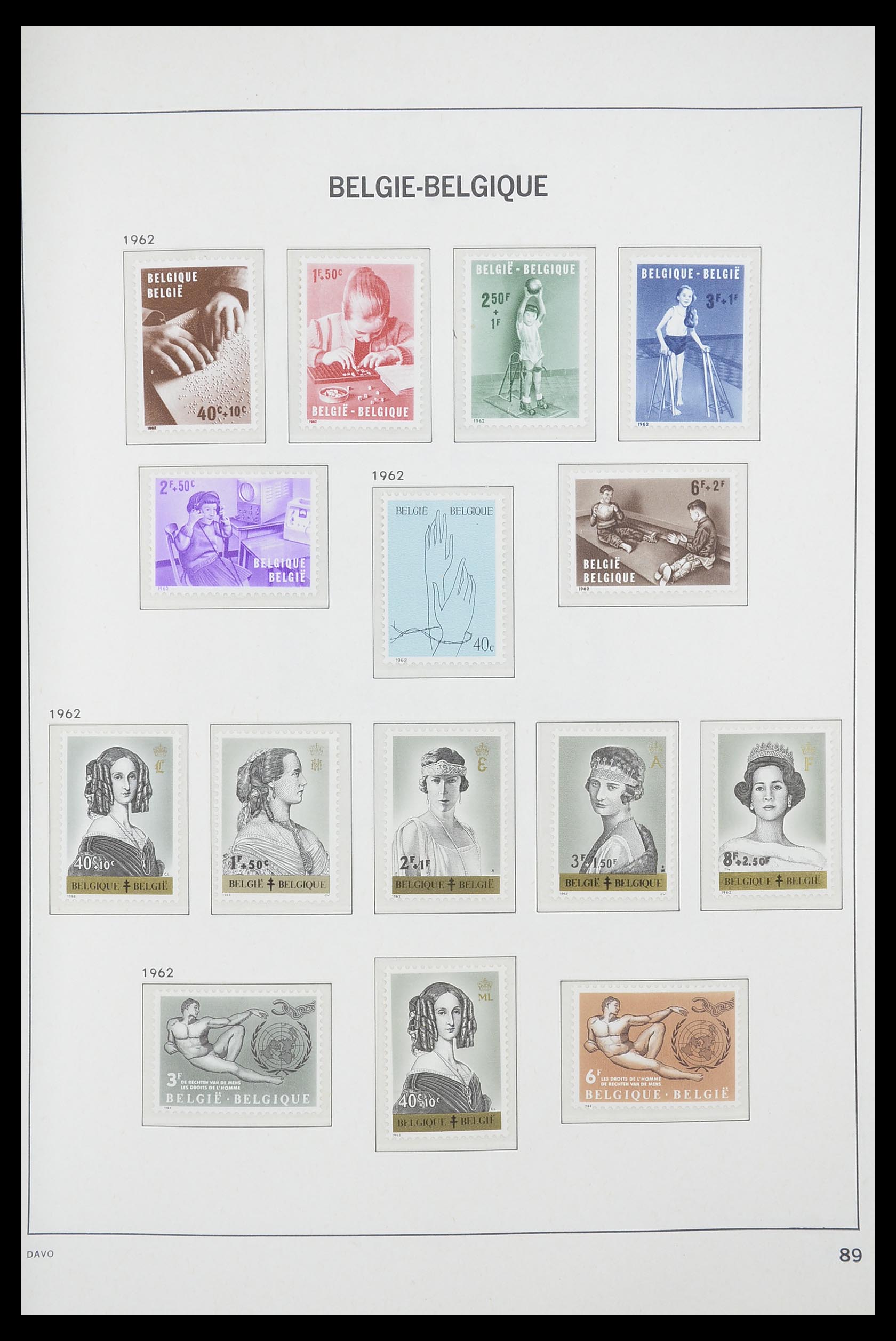 33863 033 - Postzegelverzameling 33863 België 1950-1984.