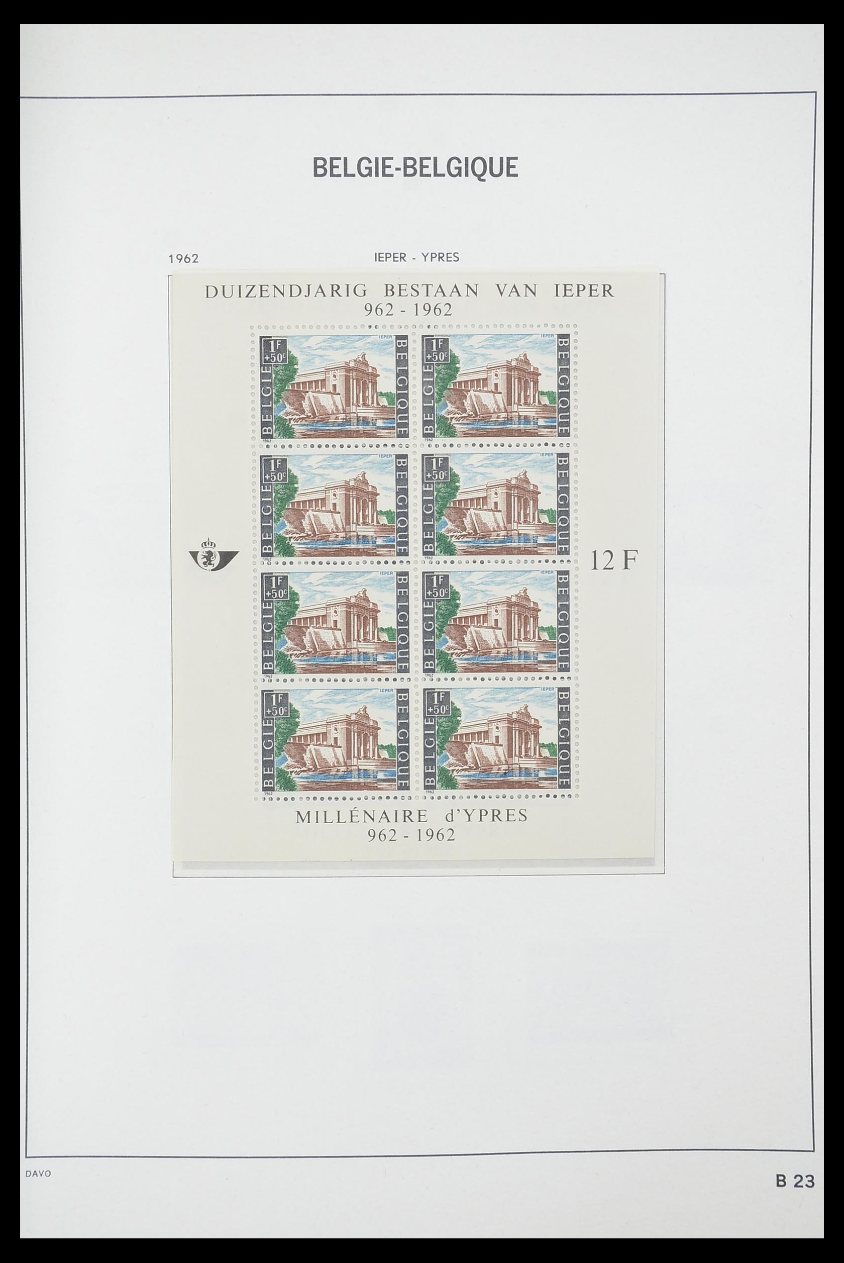 33863 034 - Postzegelverzameling 33863 België 1950-1984.