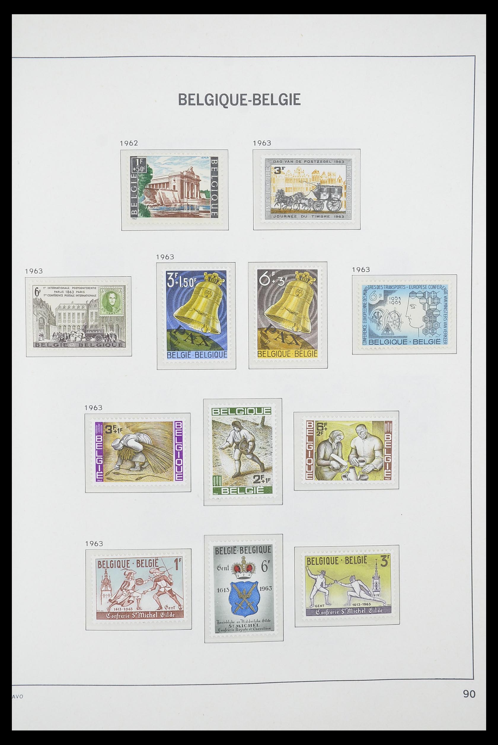 33863 035 - Postzegelverzameling 33863 België 1950-1984.