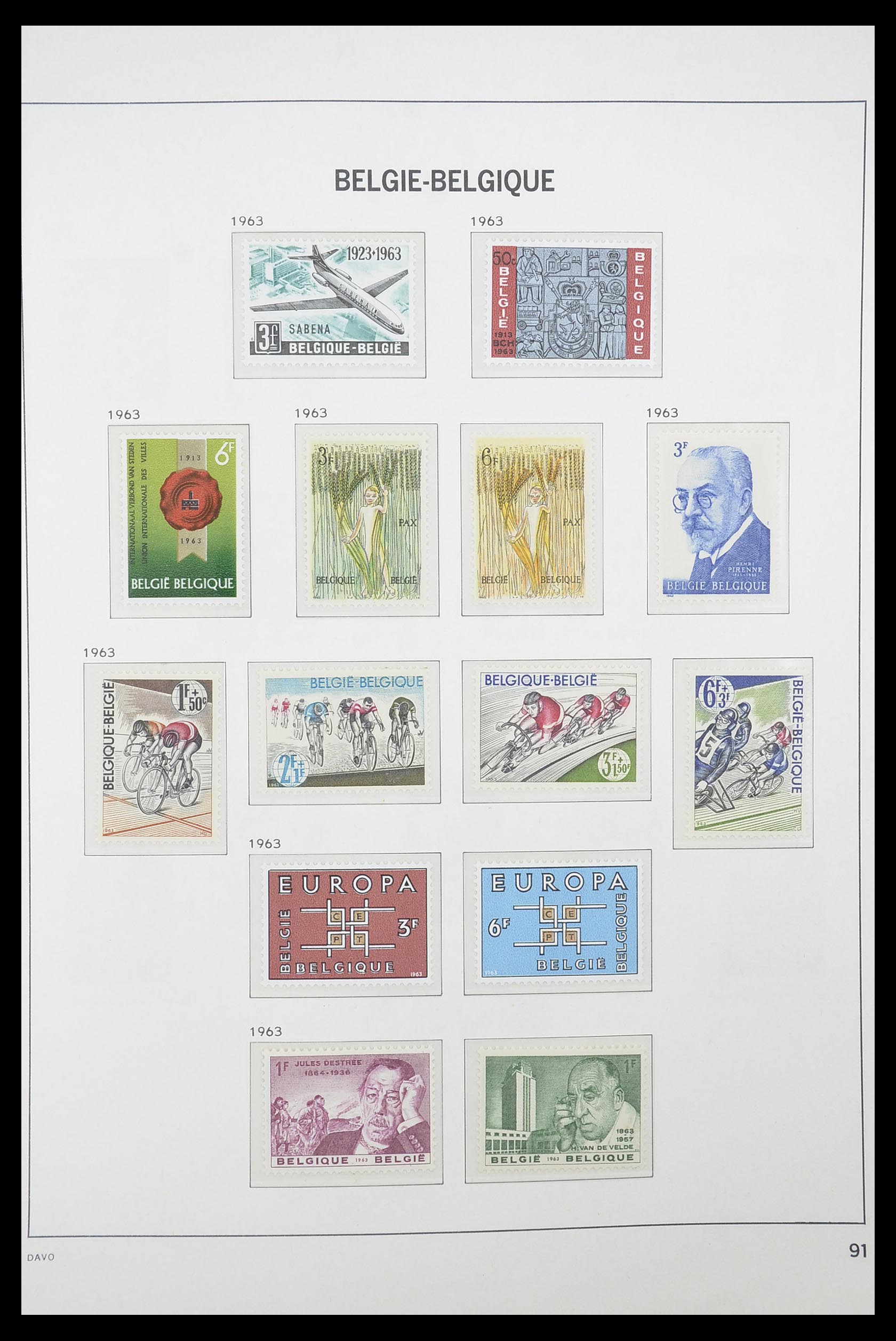 33863 036 - Stamp collection 33863 Belgium 1950-1984.
