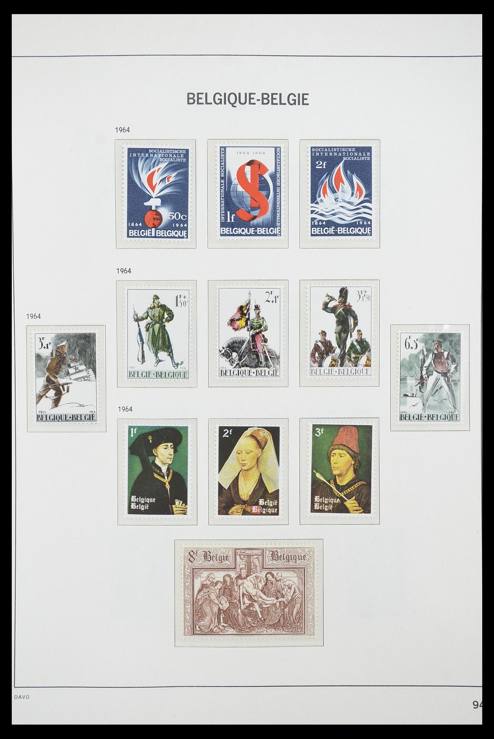 33863 041 - Stamp collection 33863 Belgium 1950-1984.
