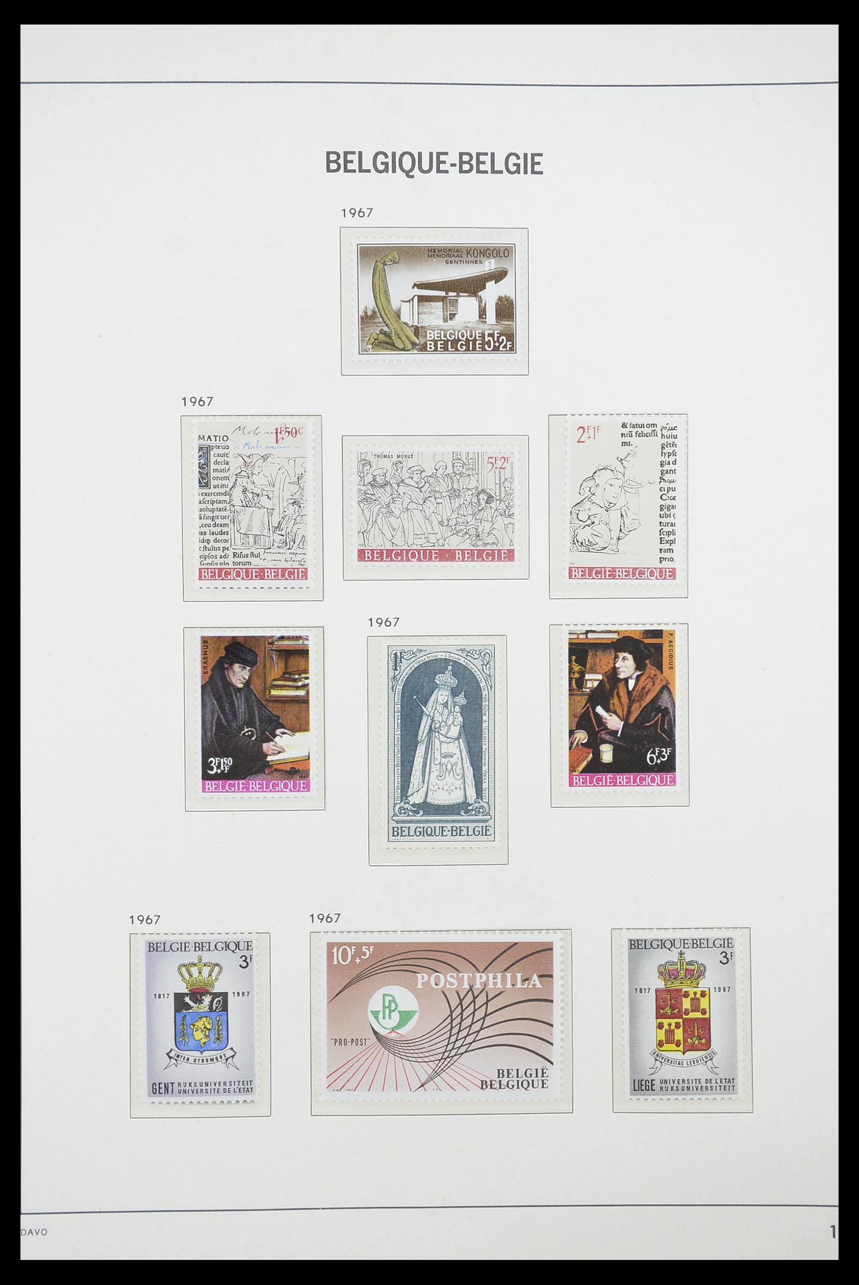 33863 055 - Postzegelverzameling 33863 België 1950-1984.