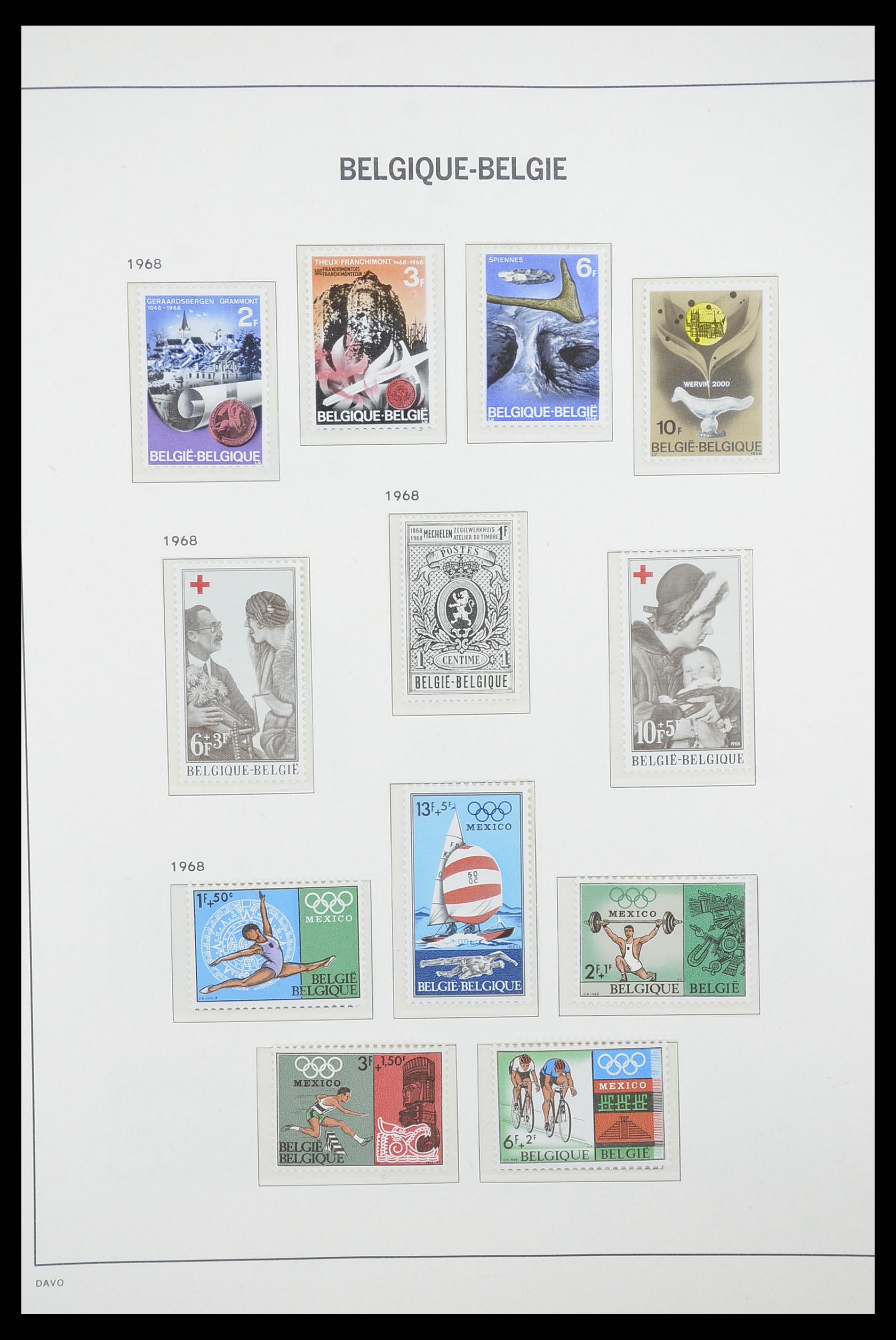 33863 058 - Stamp collection 33863 Belgium 1950-1984.