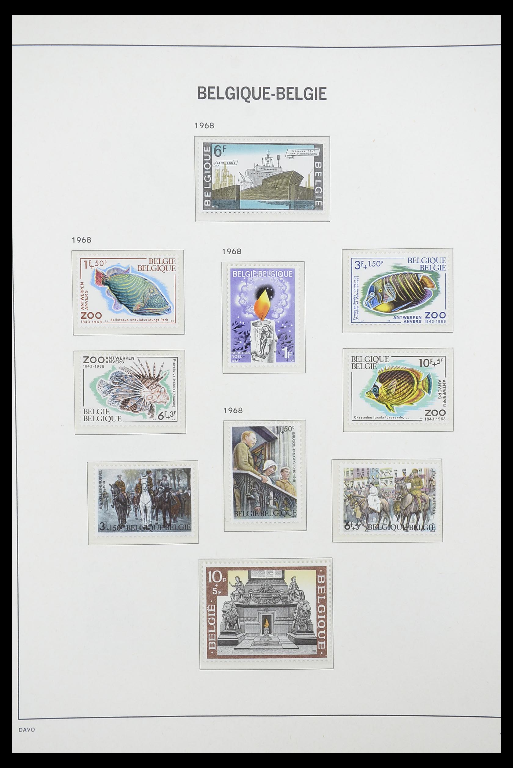 33863 060 - Stamp collection 33863 Belgium 1950-1984.