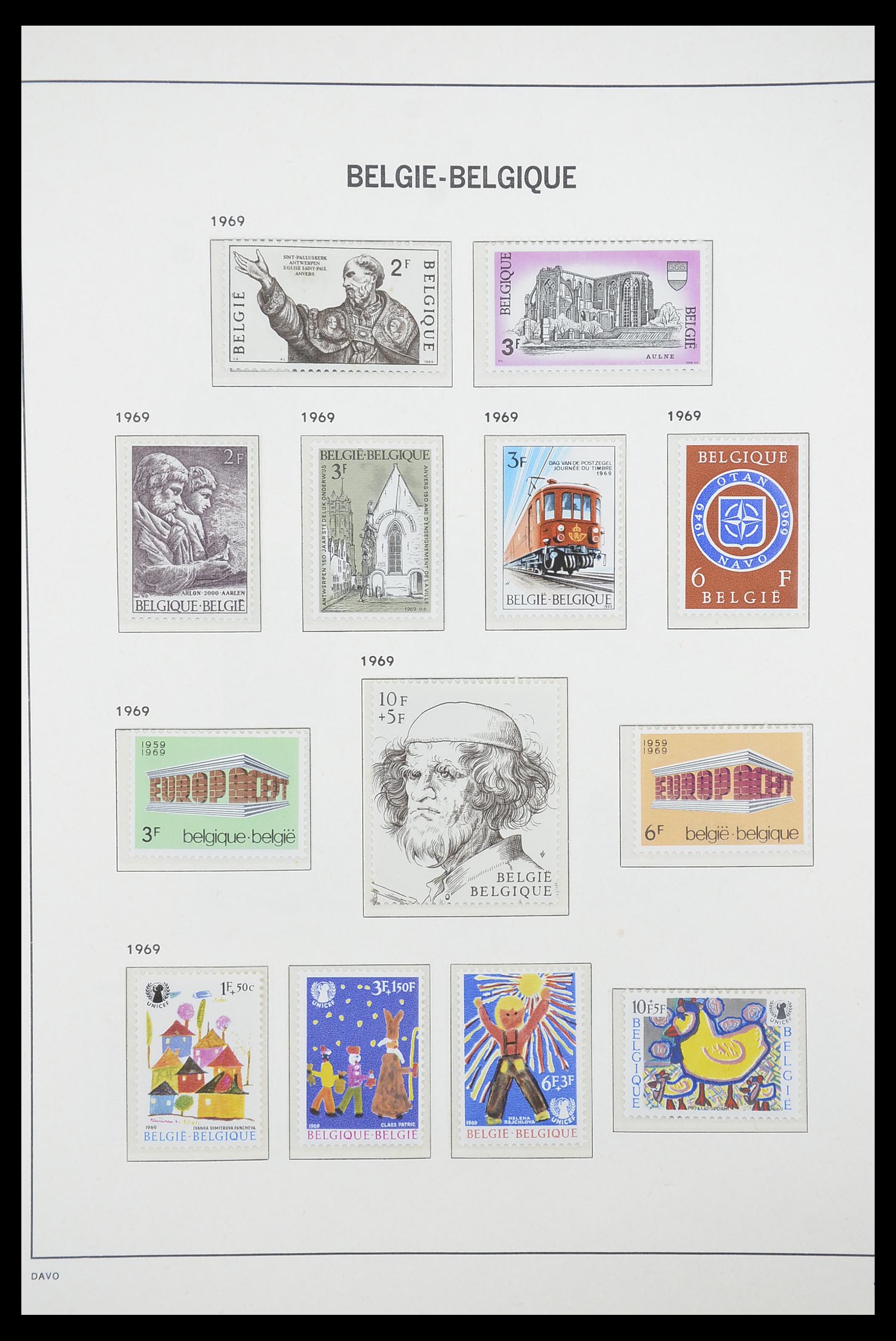 33863 061 - Postzegelverzameling 33863 België 1950-1984.