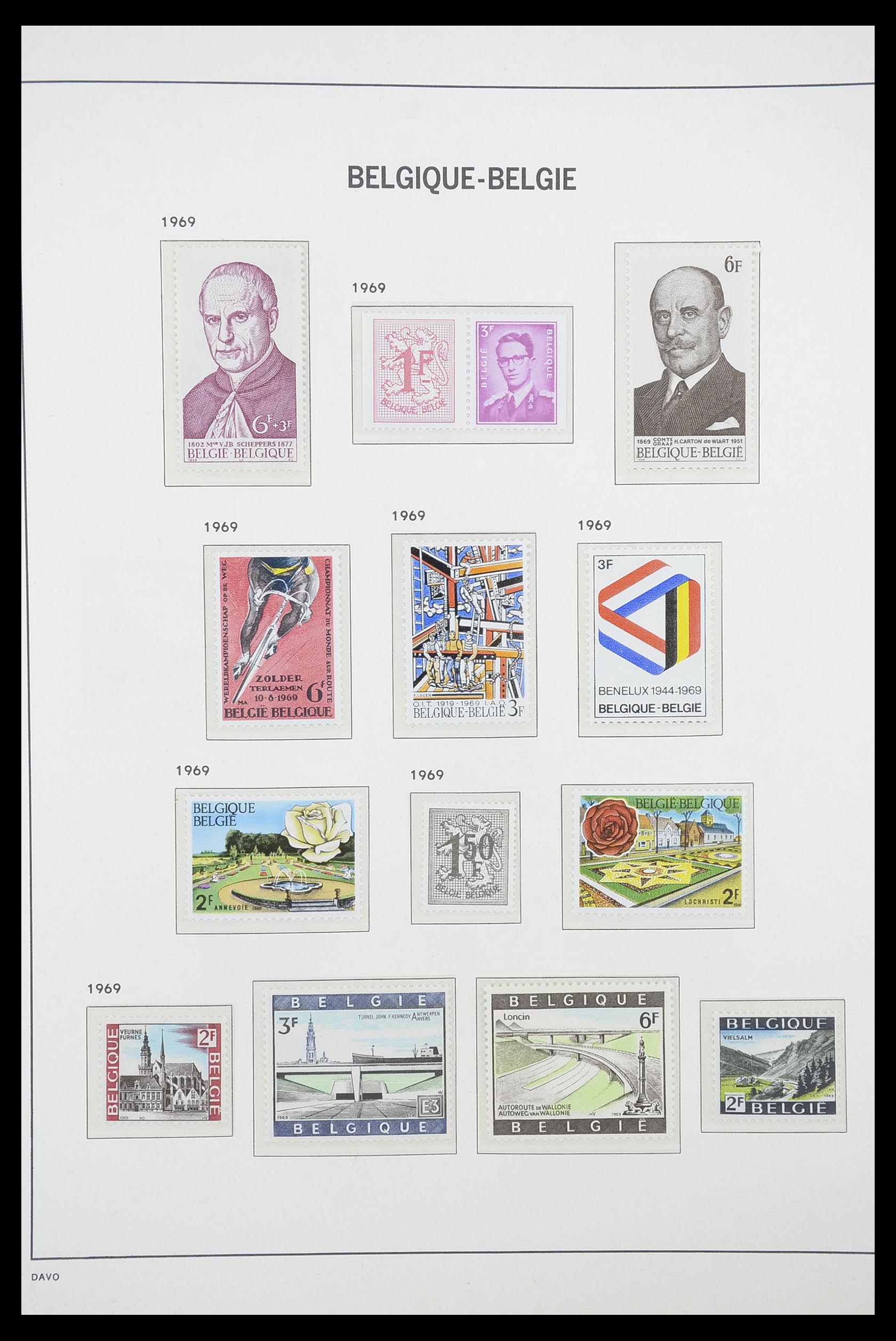 33863 062 - Postzegelverzameling 33863 België 1950-1984.