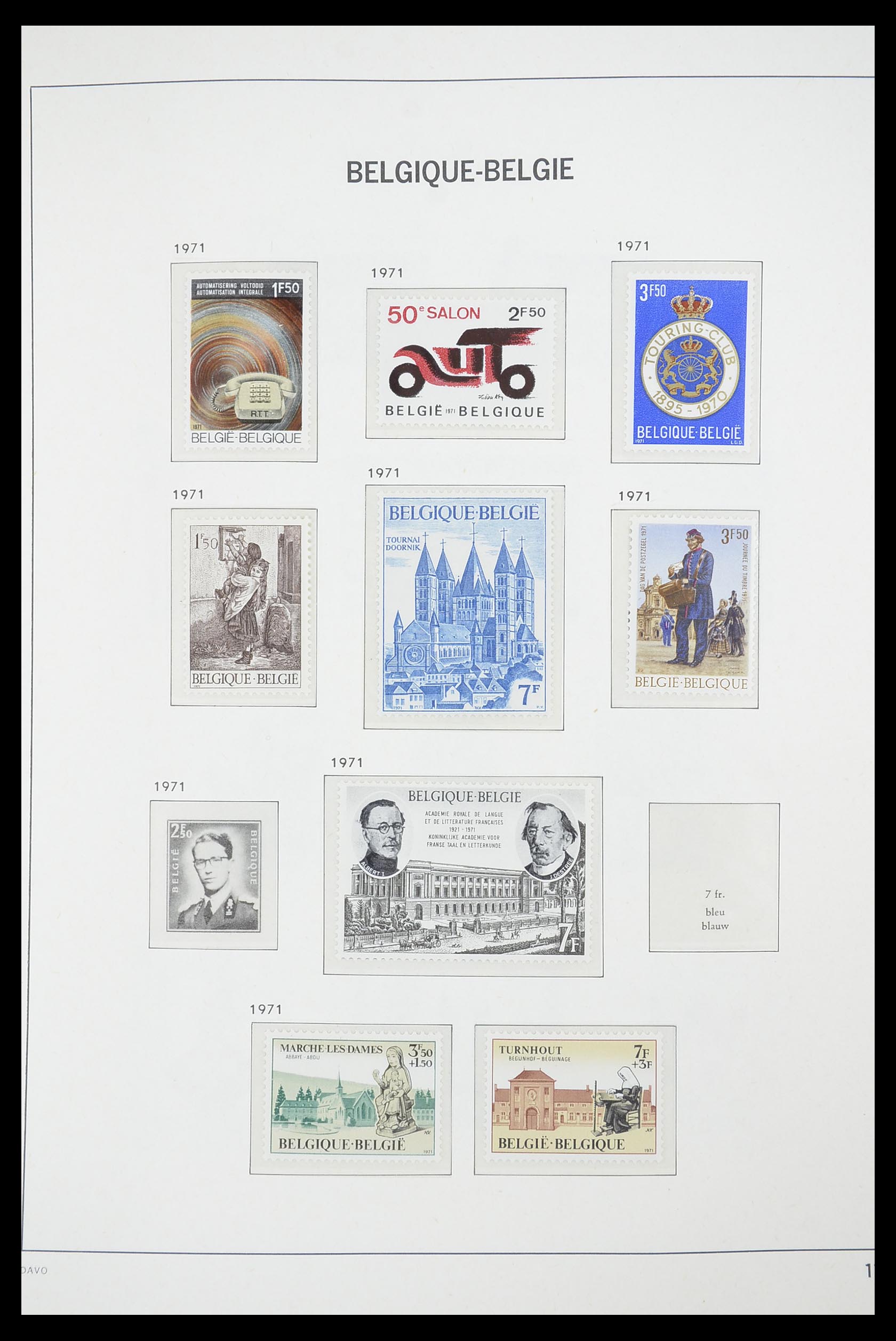 33863 071 - Postzegelverzameling 33863 België 1950-1984.