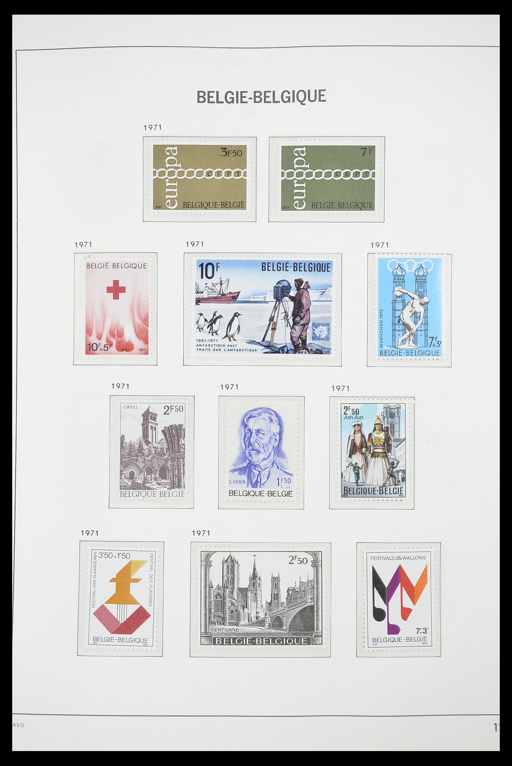 33863 072 - Postzegelverzameling 33863 België 1950-1984.