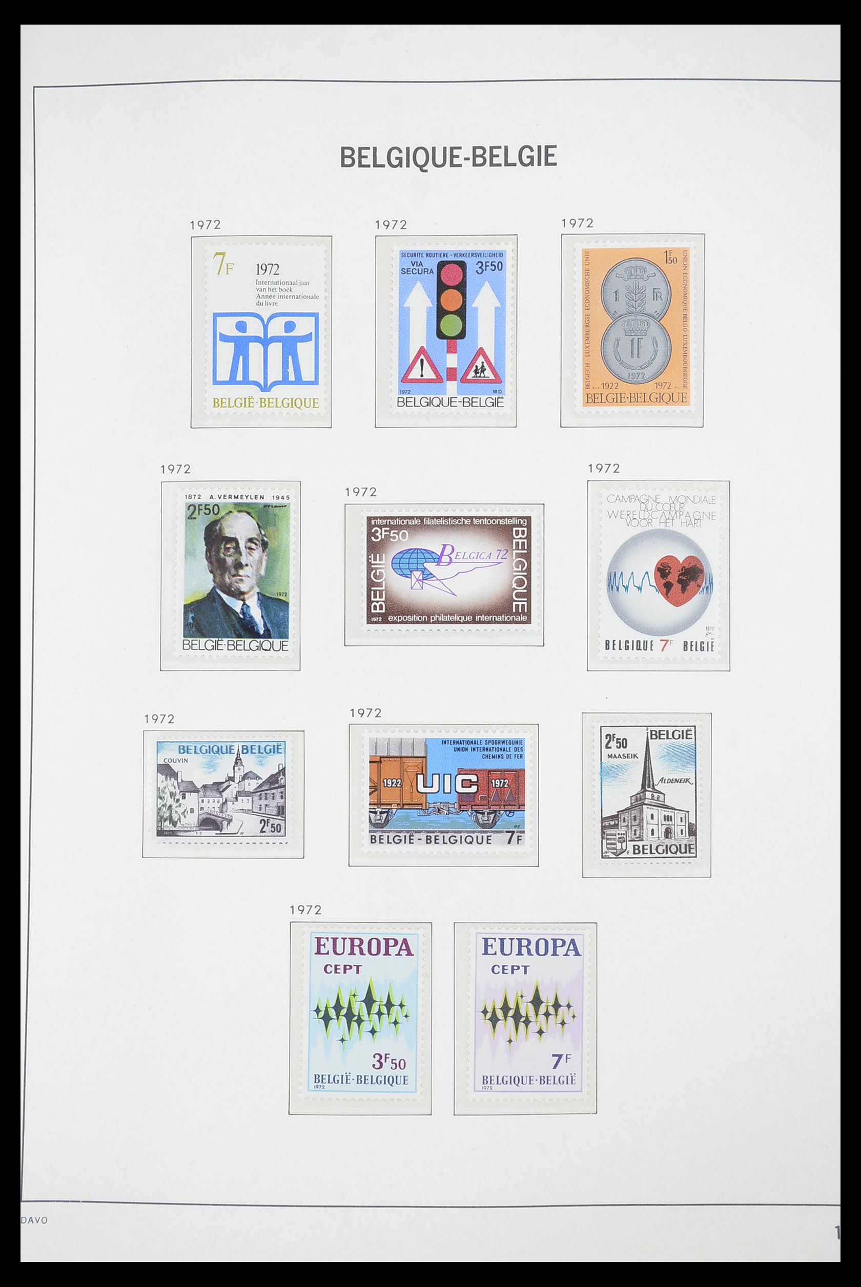 33863 075 - Postzegelverzameling 33863 België 1950-1984.