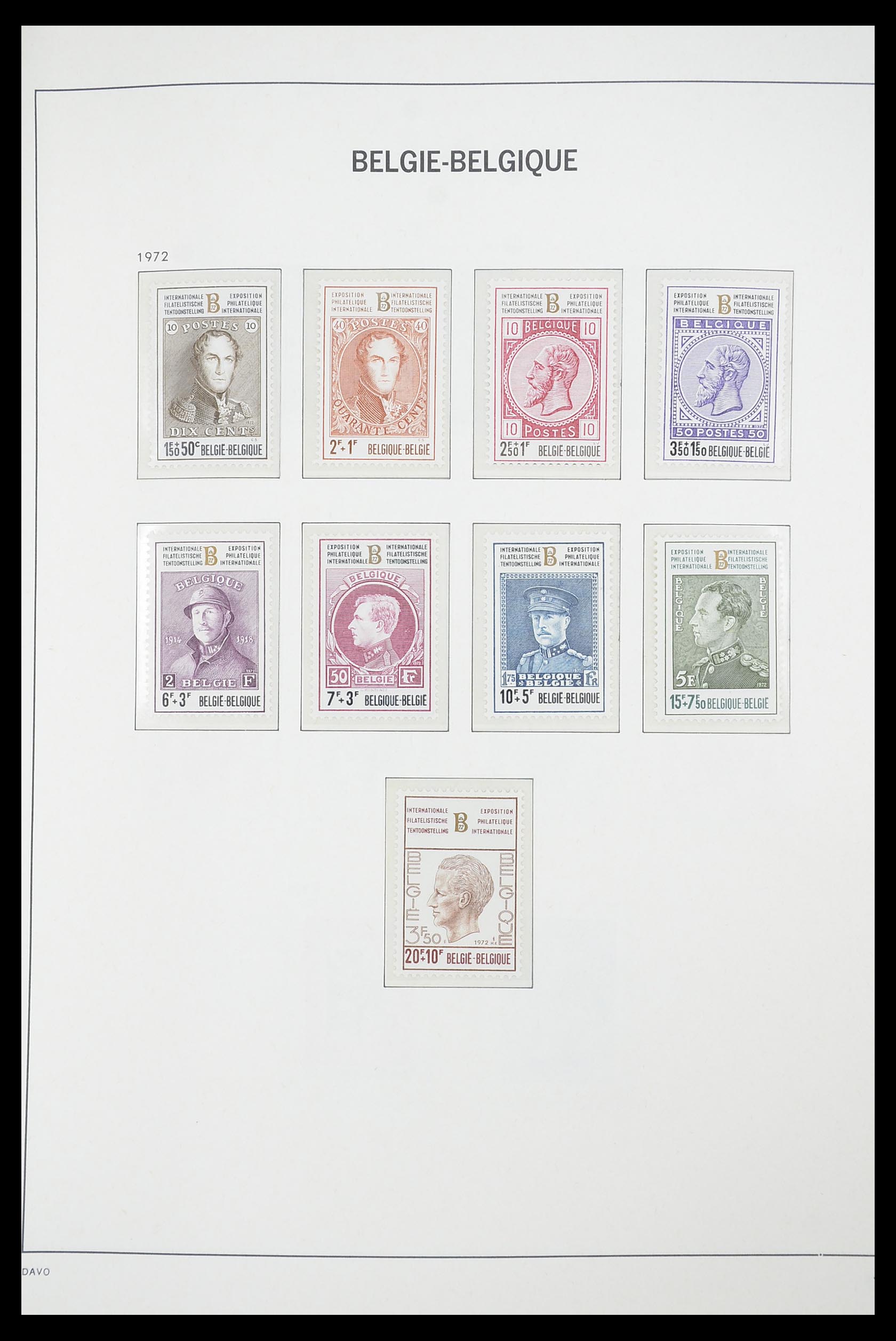 33863 076 - Postzegelverzameling 33863 België 1950-1984.