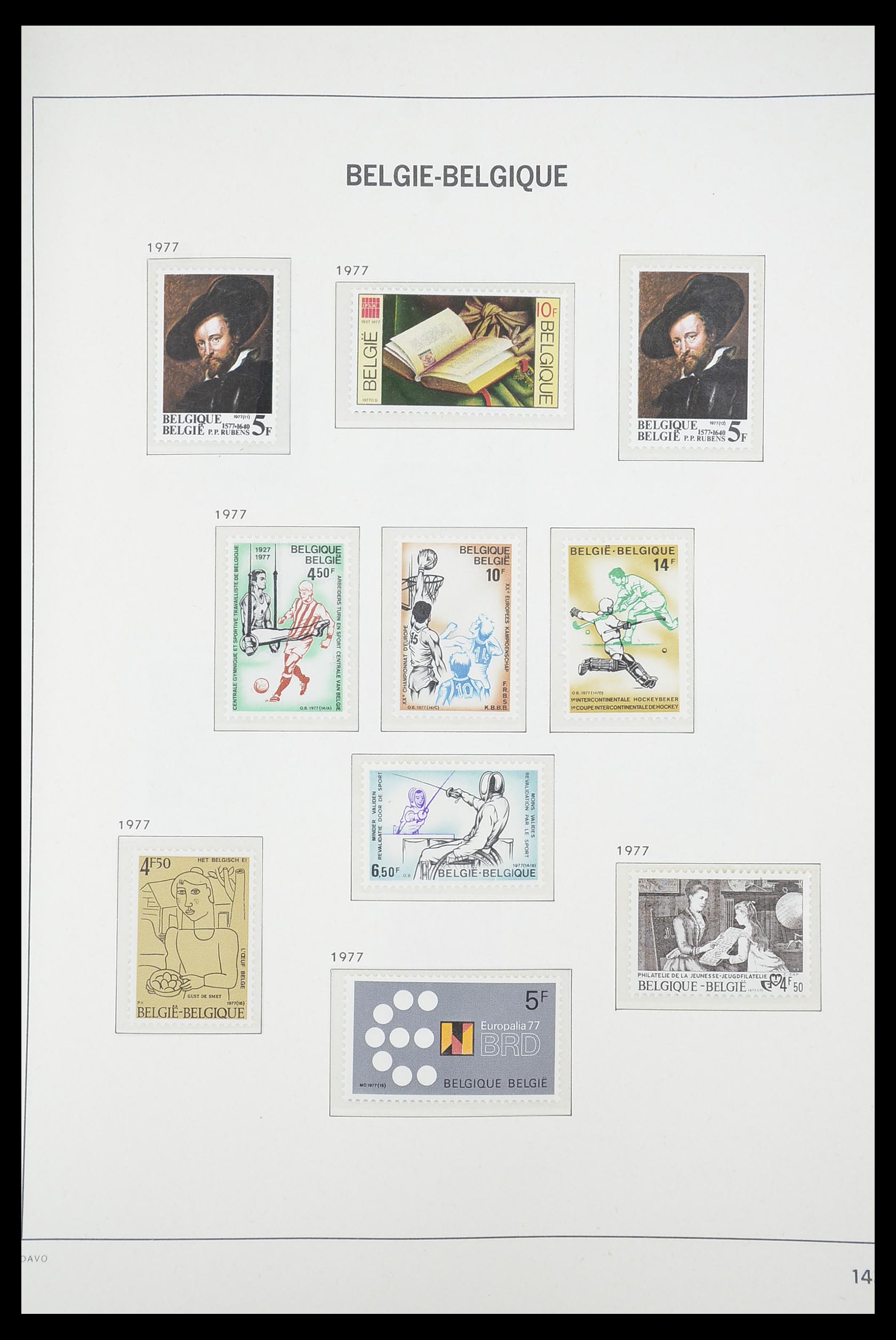 33863 100 - Postzegelverzameling 33863 België 1950-1984.