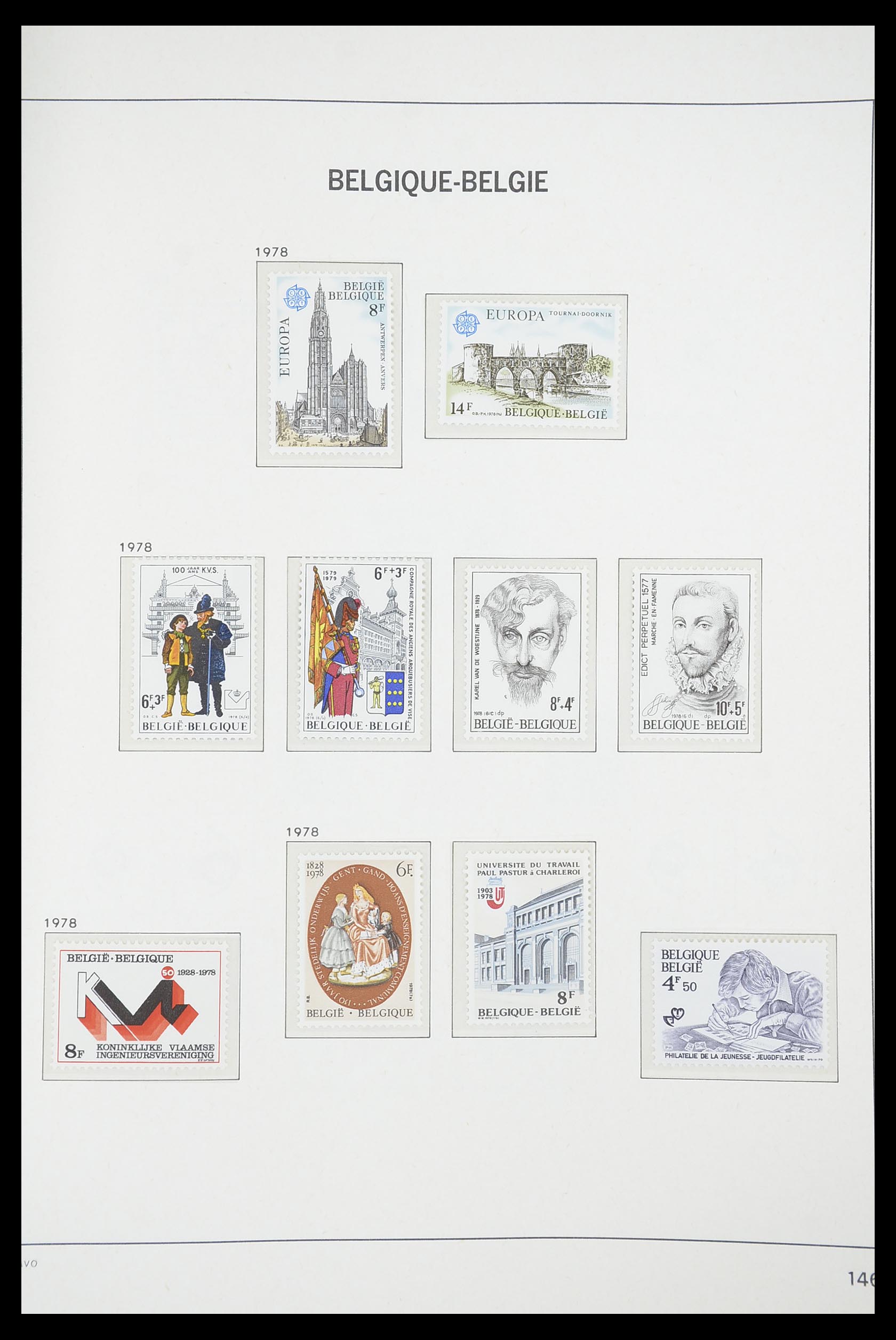 33863 104 - Postzegelverzameling 33863 België 1950-1984.