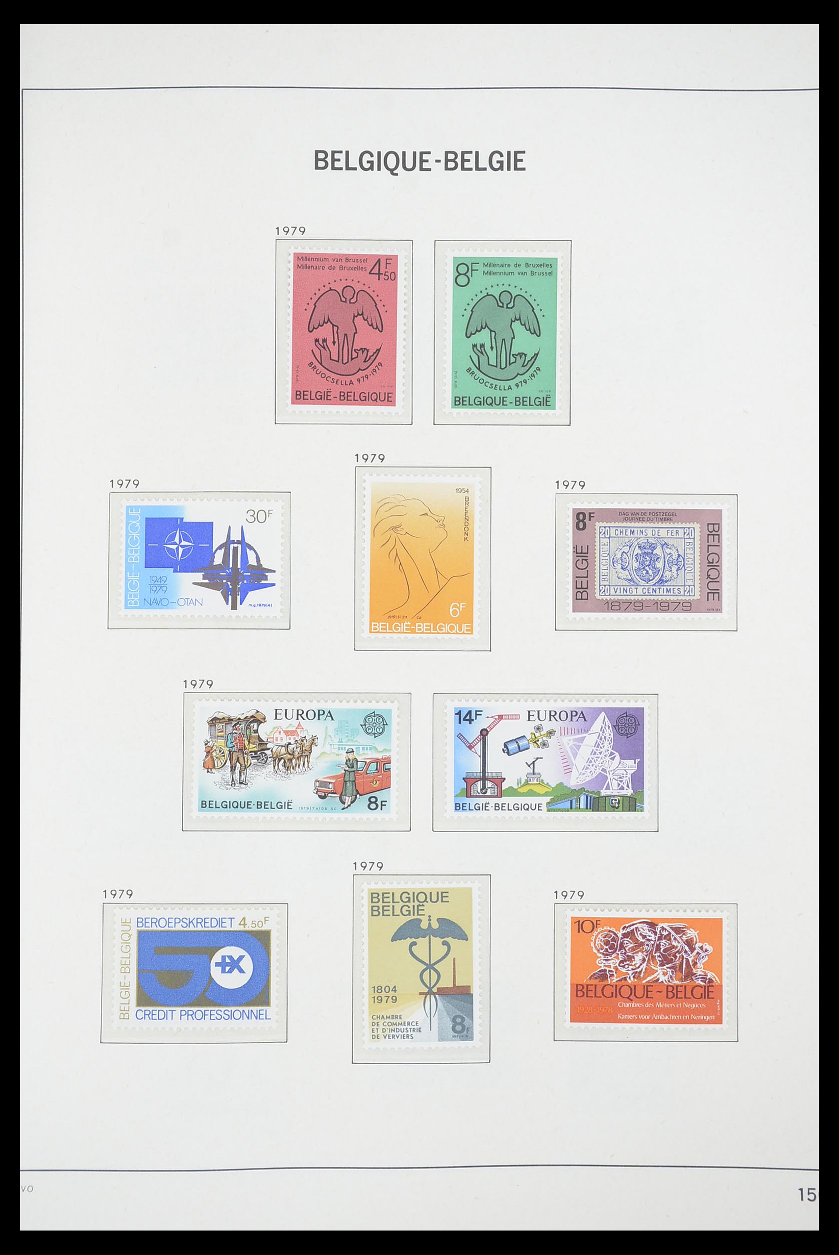 33863 109 - Postzegelverzameling 33863 België 1950-1984.