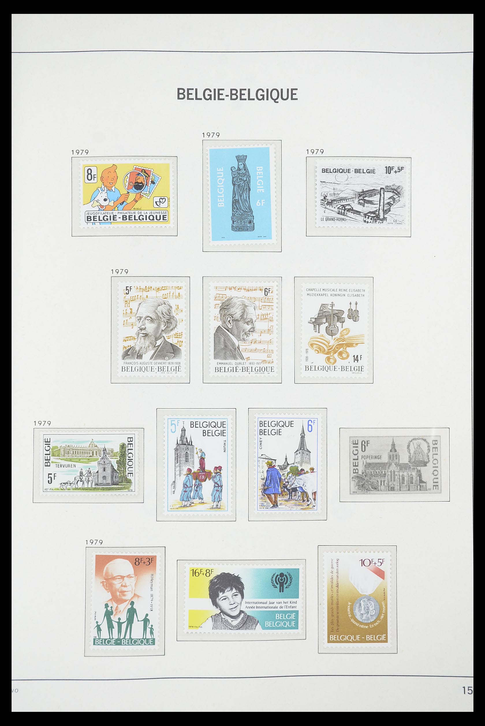33863 110 - Postzegelverzameling 33863 België 1950-1984.