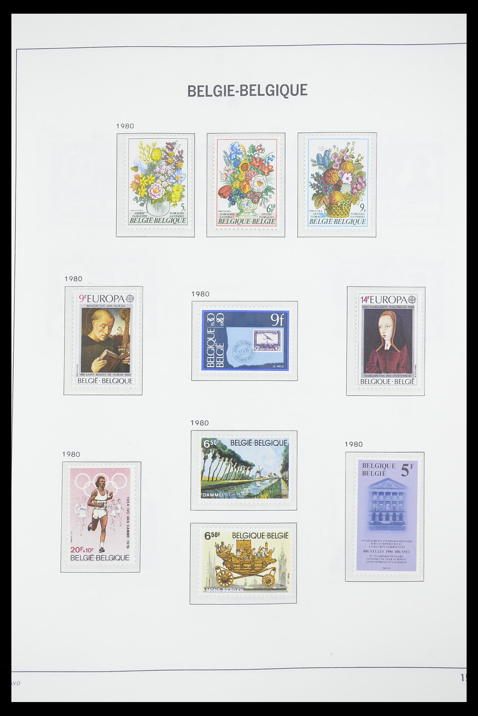 33863 113 - Postzegelverzameling 33863 België 1950-1984.