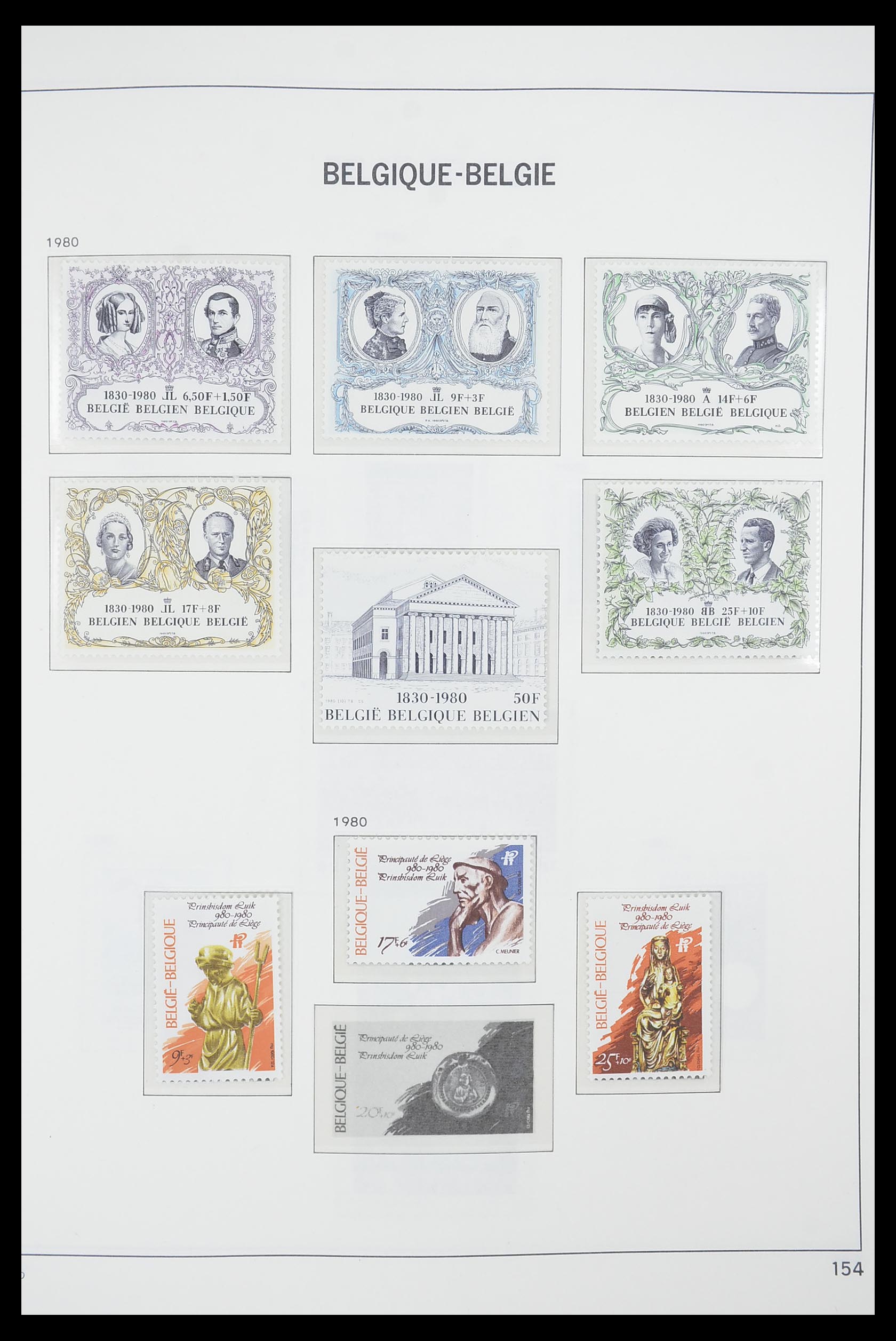 33863 114 - Postzegelverzameling 33863 België 1950-1984.