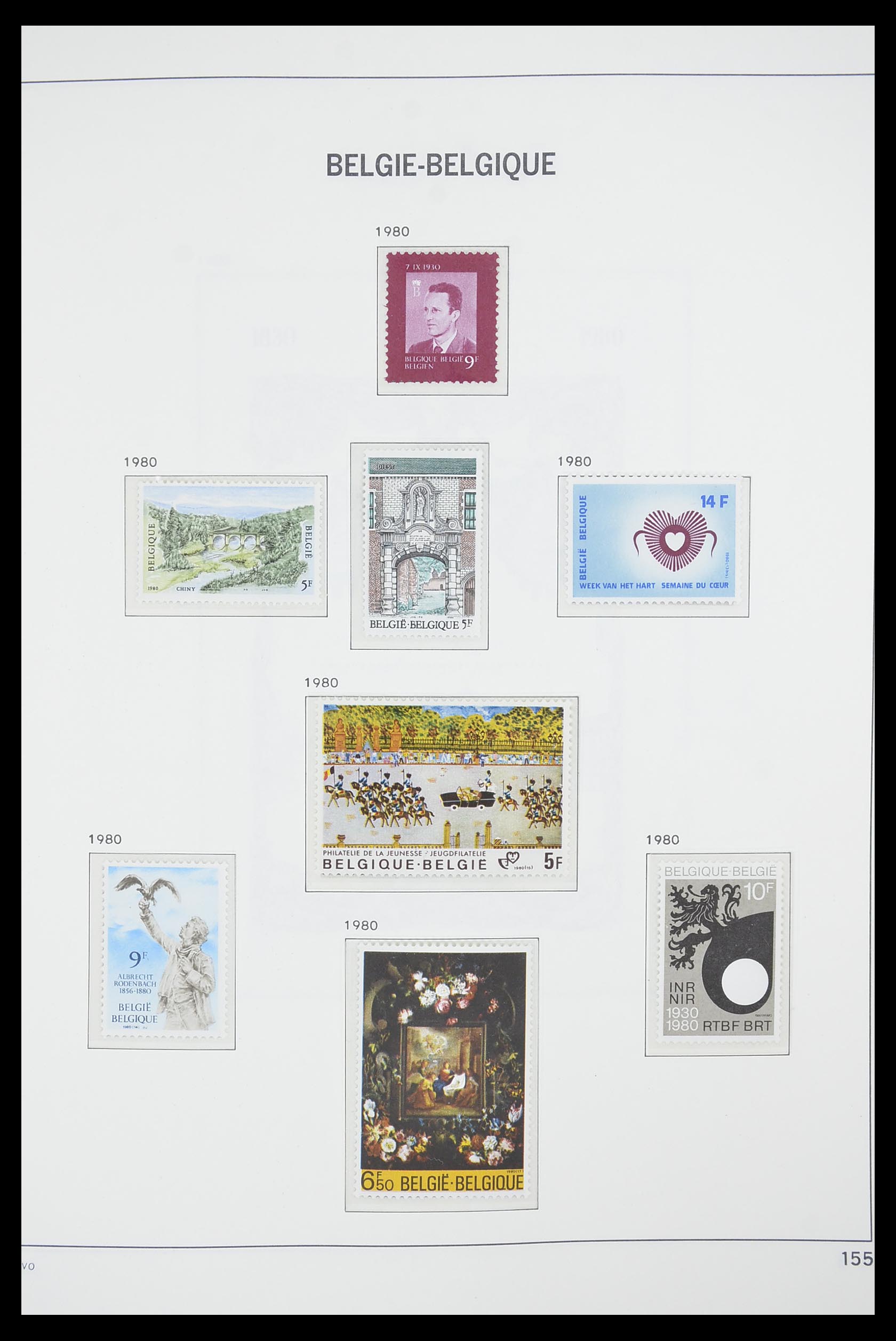 33863 115 - Postzegelverzameling 33863 België 1950-1984.