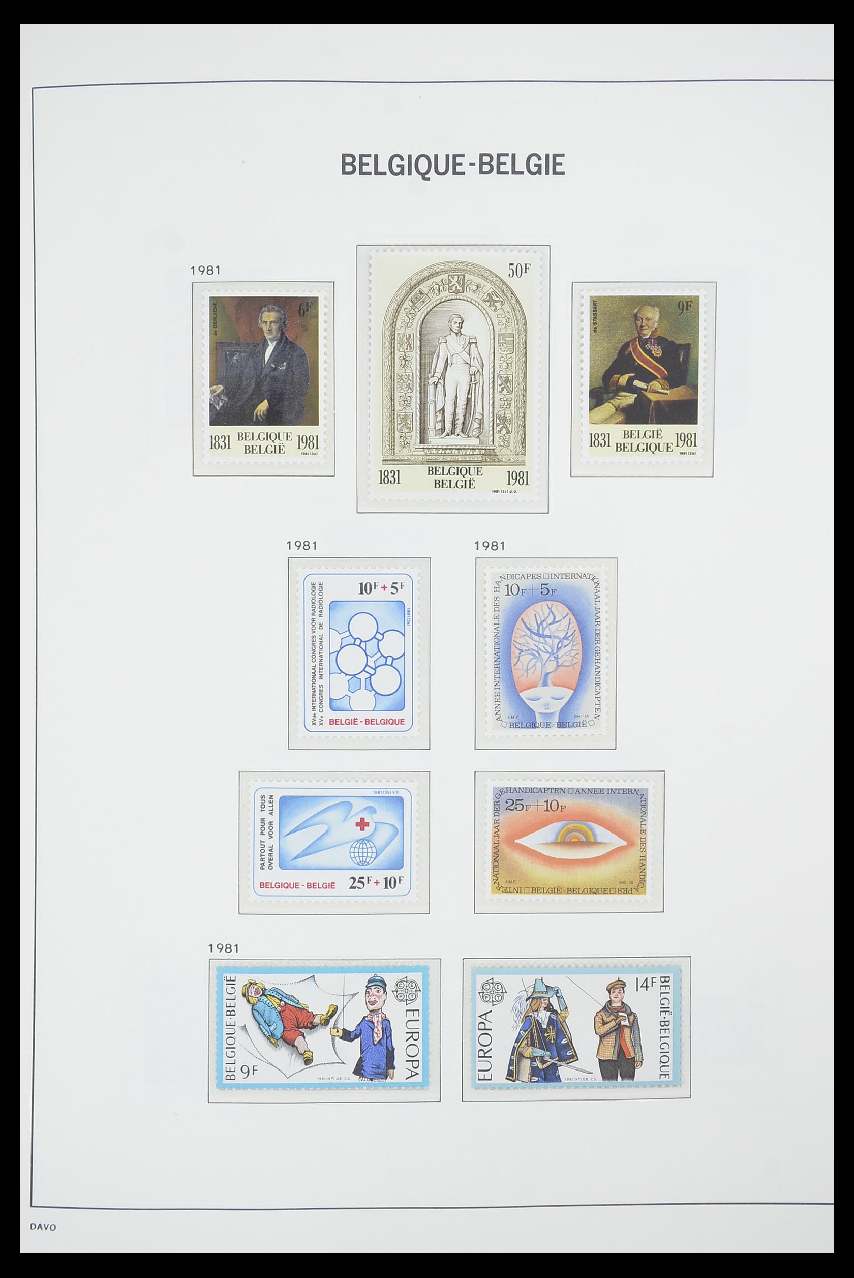 33863 118 - Postzegelverzameling 33863 België 1950-1984.