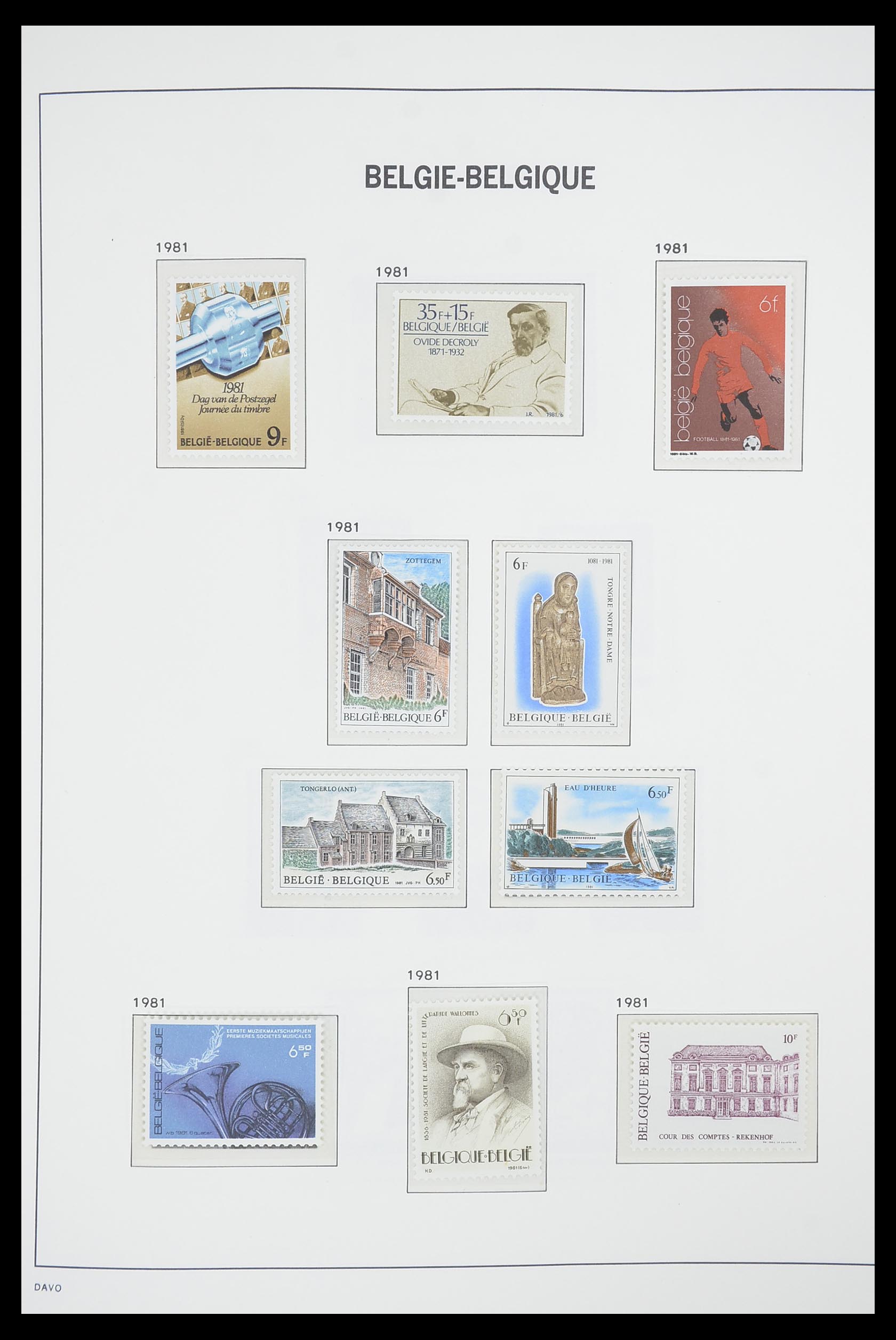33863 119 - Postzegelverzameling 33863 België 1950-1984.