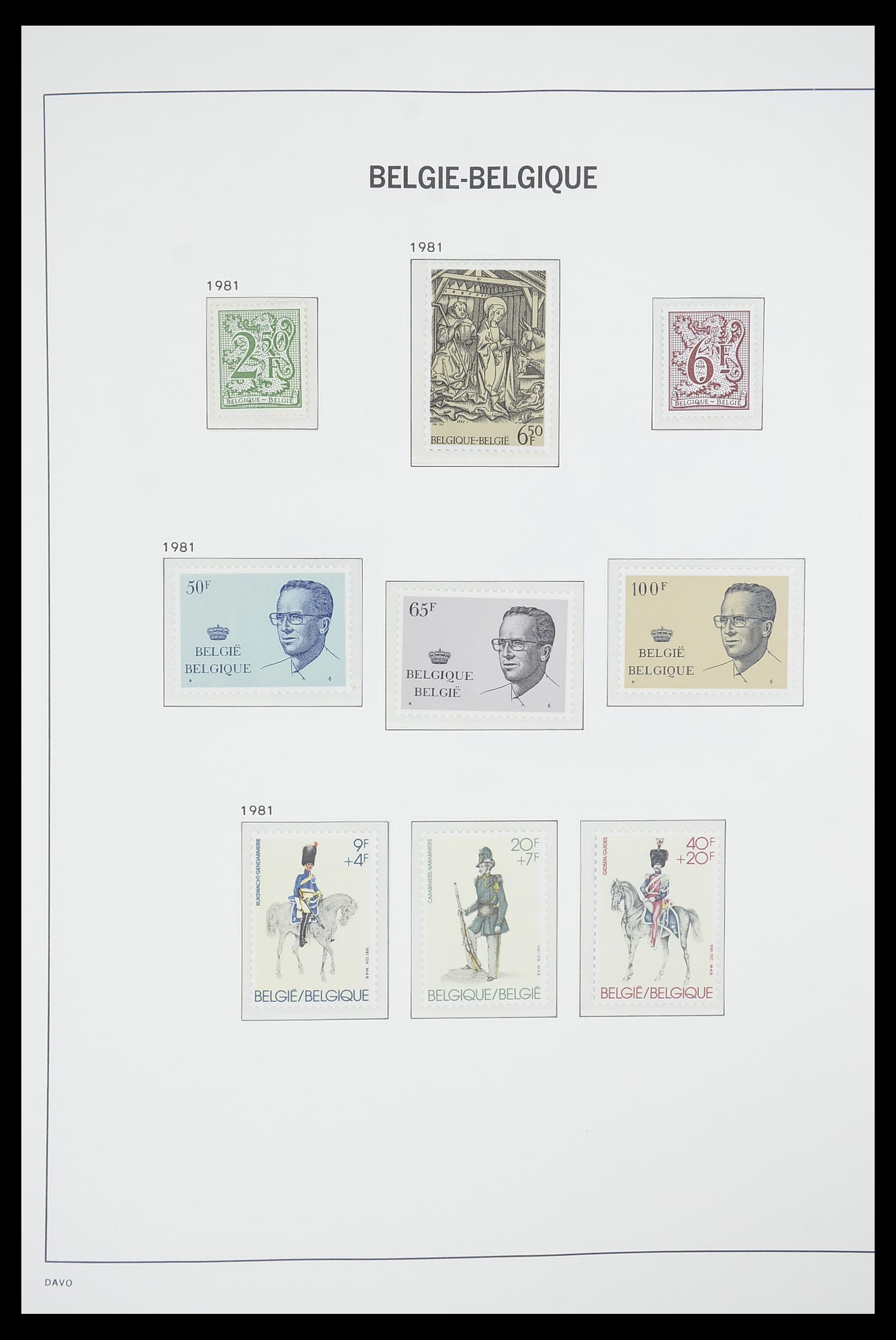 33863 121 - Postzegelverzameling 33863 België 1950-1984.