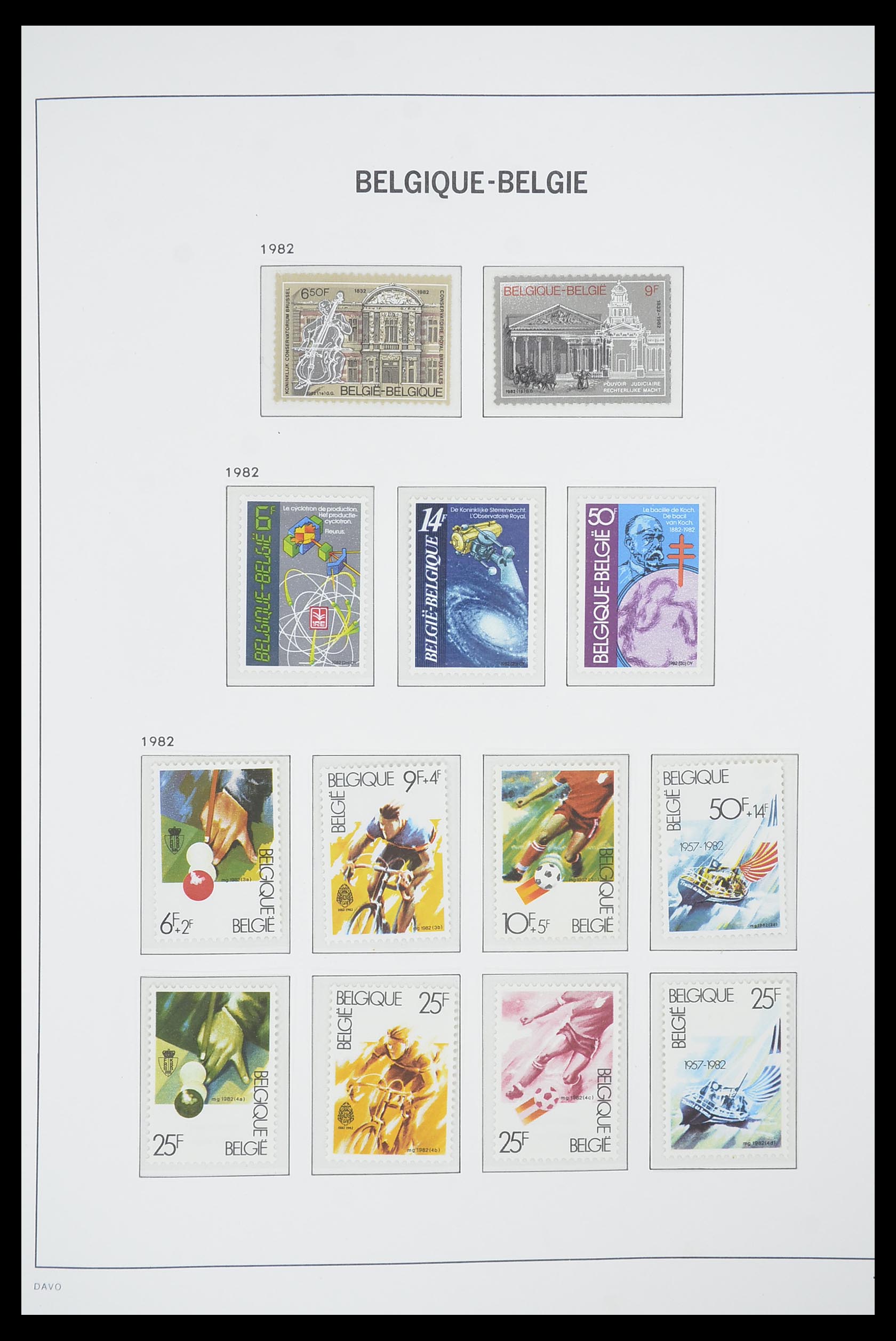 33863 123 - Postzegelverzameling 33863 België 1950-1984.