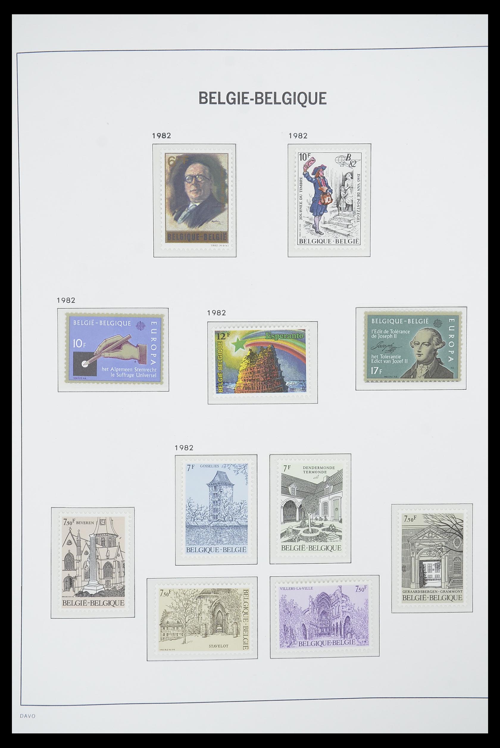 33863 124 - Postzegelverzameling 33863 België 1950-1984.