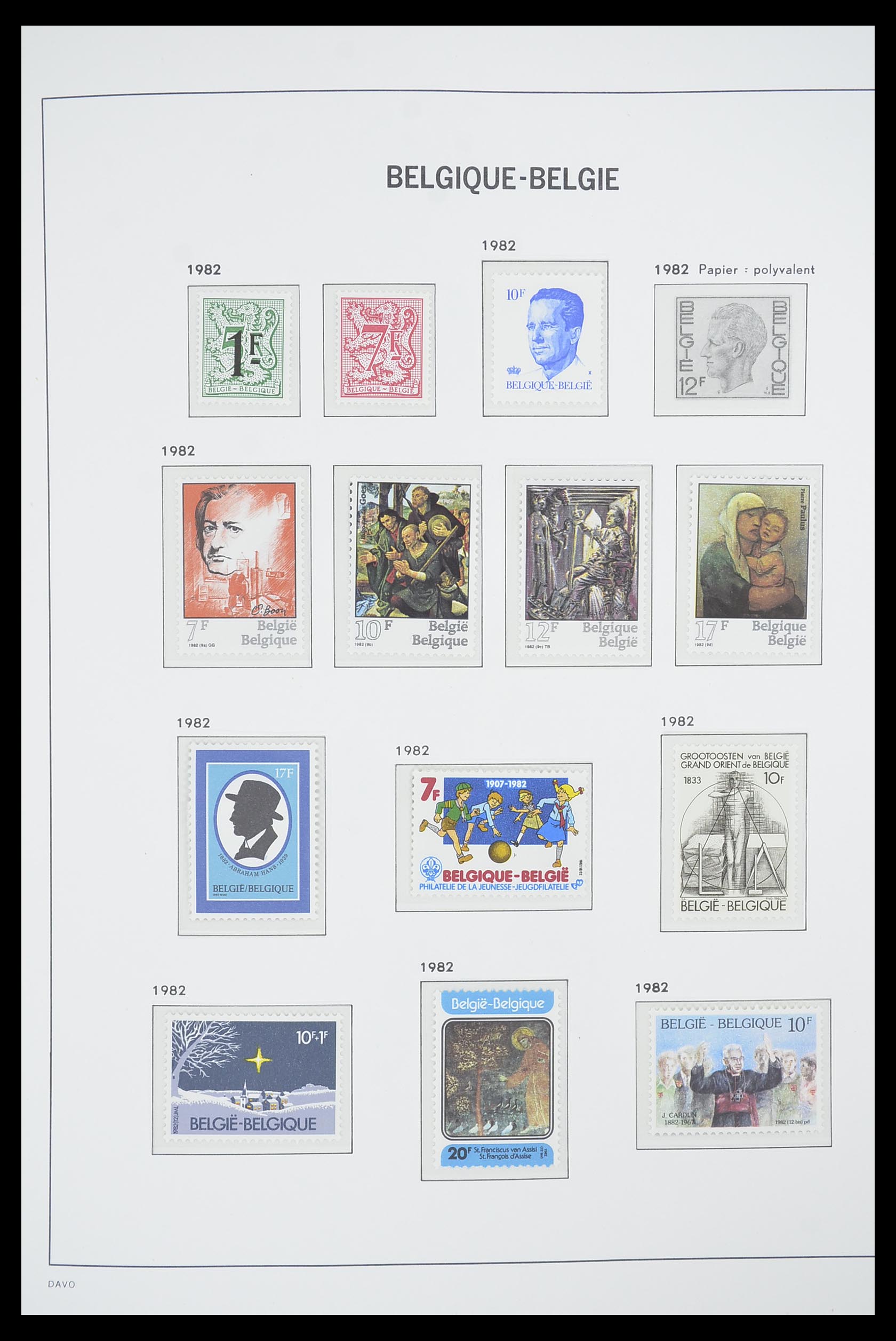 33863 125 - Postzegelverzameling 33863 België 1950-1984.