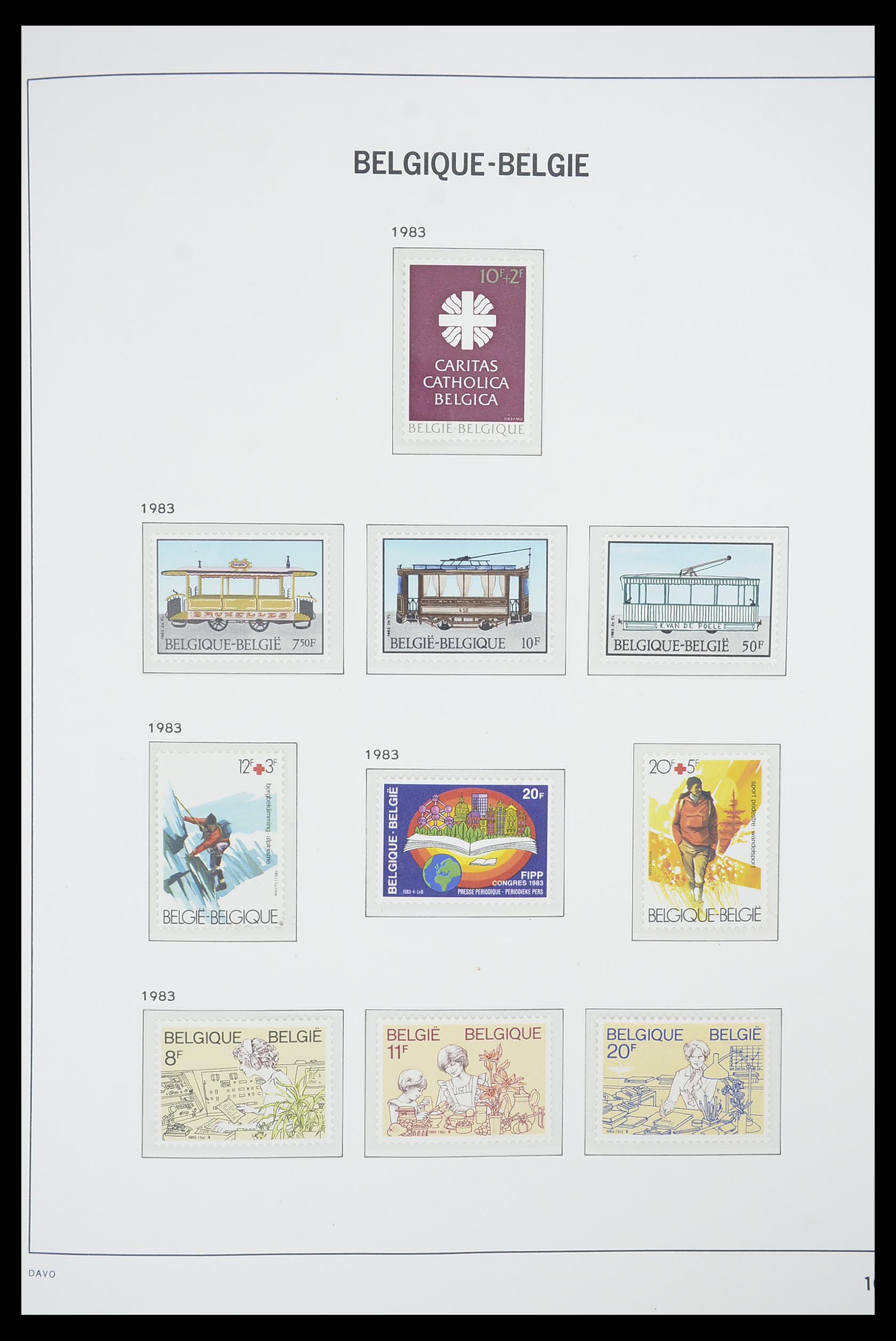 33863 129 - Postzegelverzameling 33863 België 1950-1984.