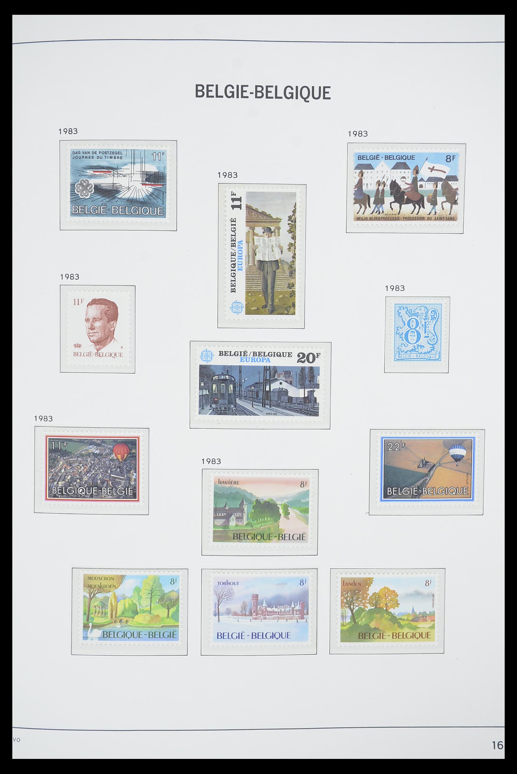 33863 130 - Postzegelverzameling 33863 België 1950-1984.