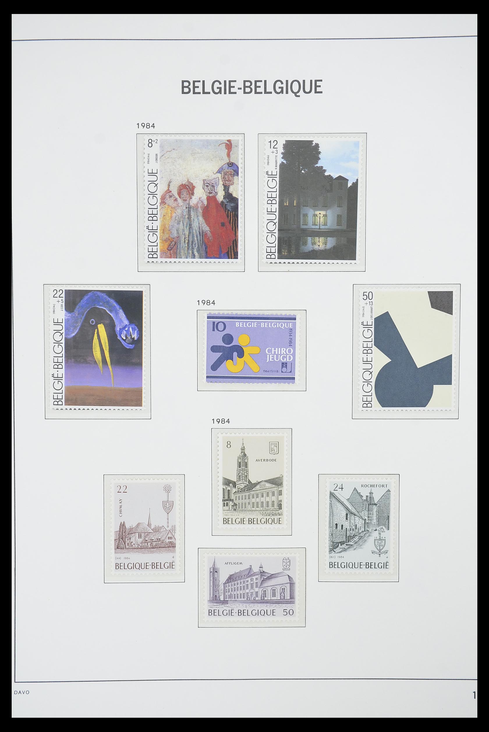 33863 134 - Postzegelverzameling 33863 België 1950-1984.