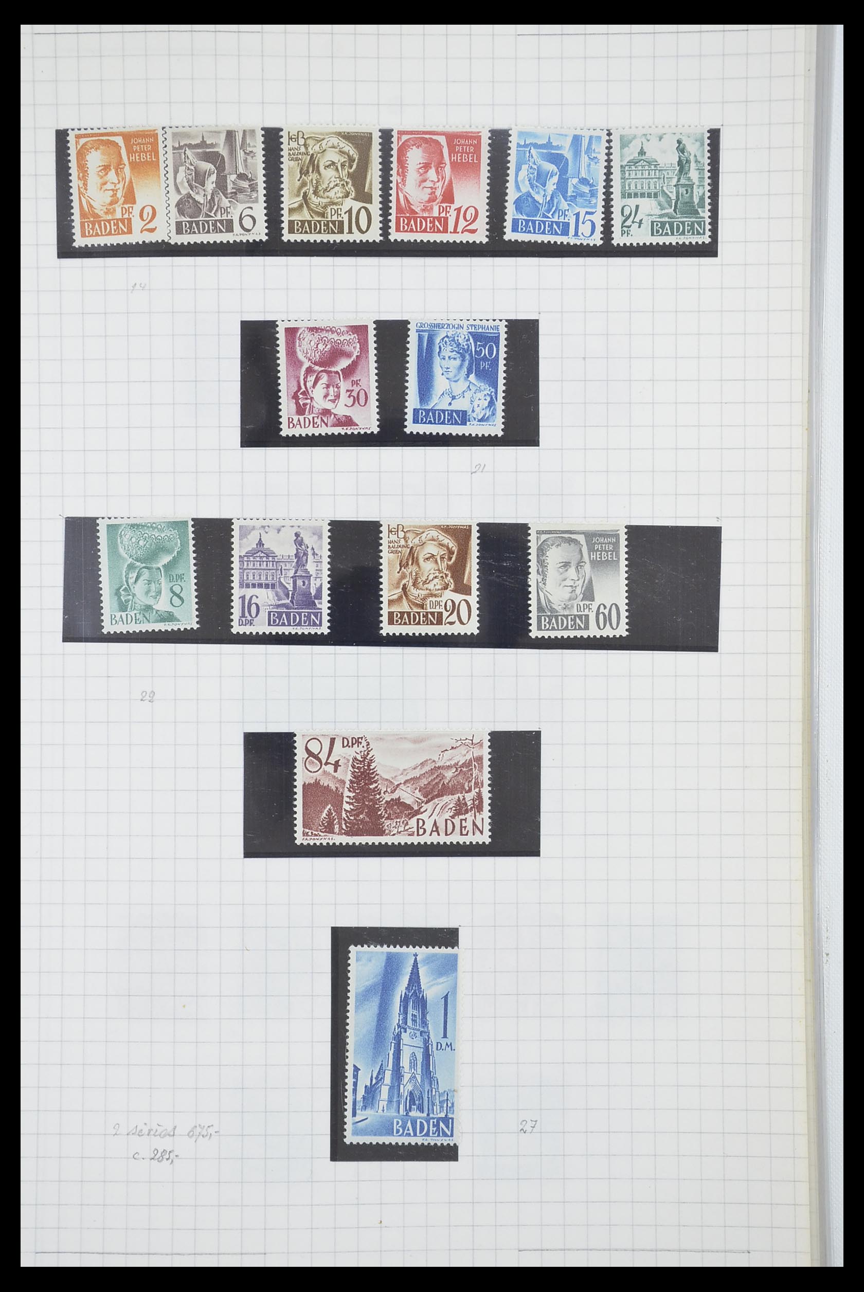 33864 006 - Stamp collection 33864 French Zone 1945-1949.