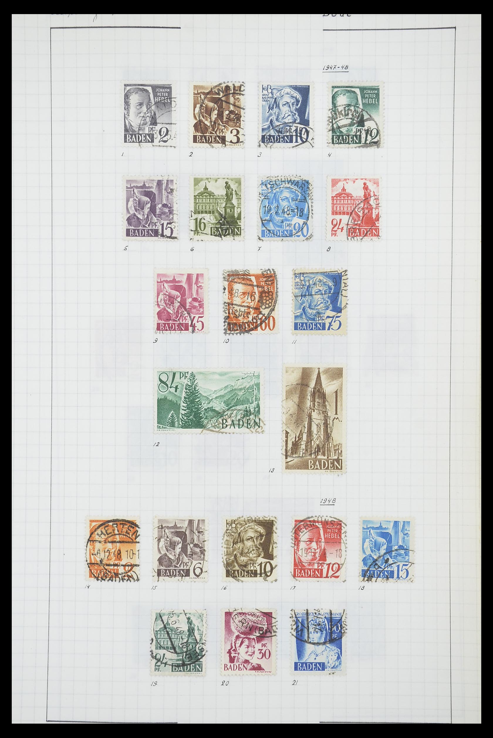 33864 007 - Stamp collection 33864 French Zone 1945-1949.