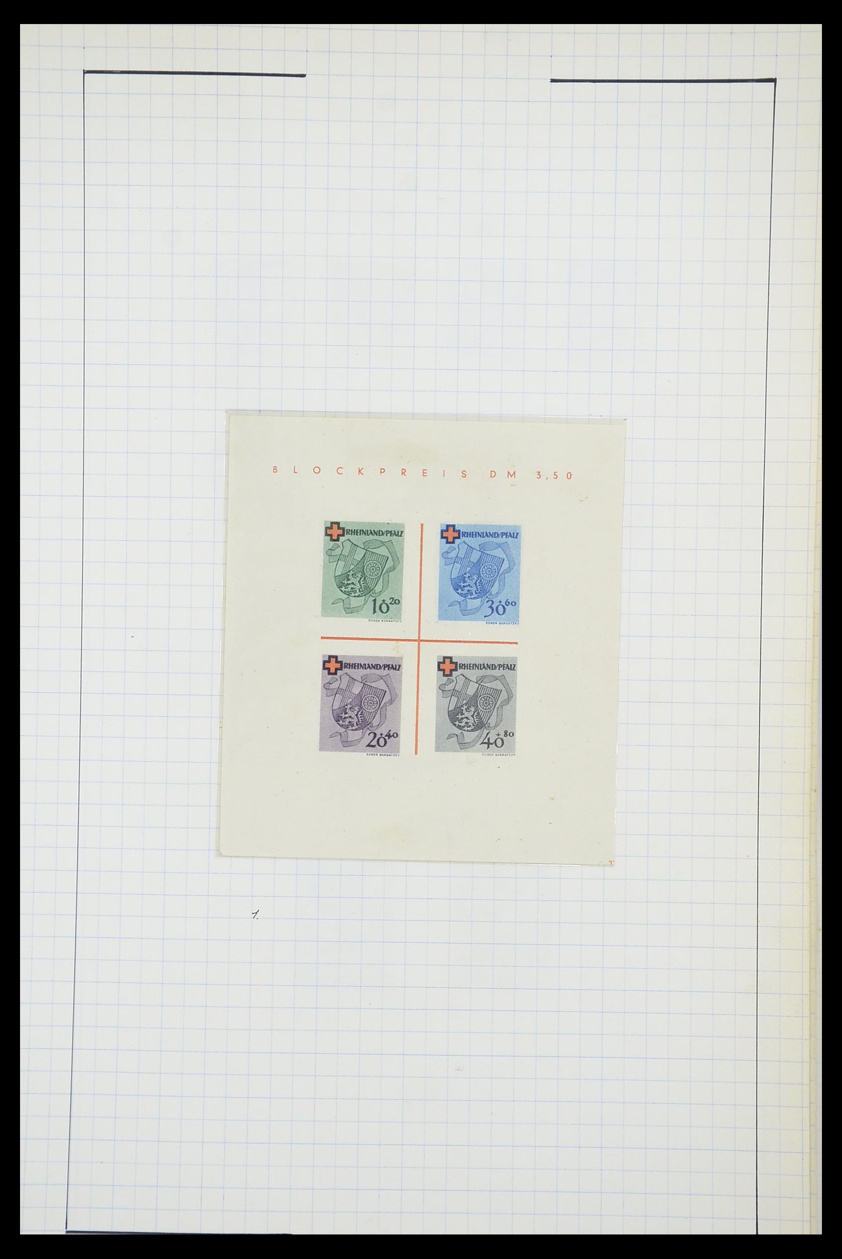 33864 018 - Postzegelverzameling 33864 Franse Zone 1945-1949.