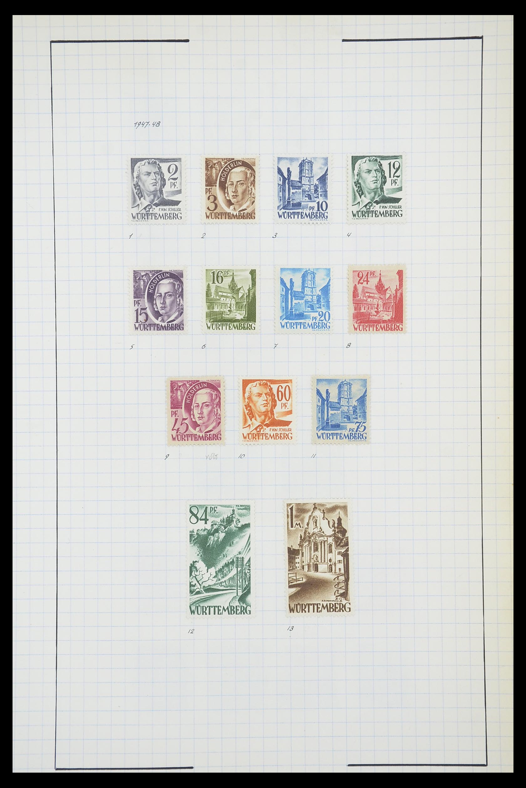 33864 019 - Stamp collection 33864 French Zone 1945-1949.