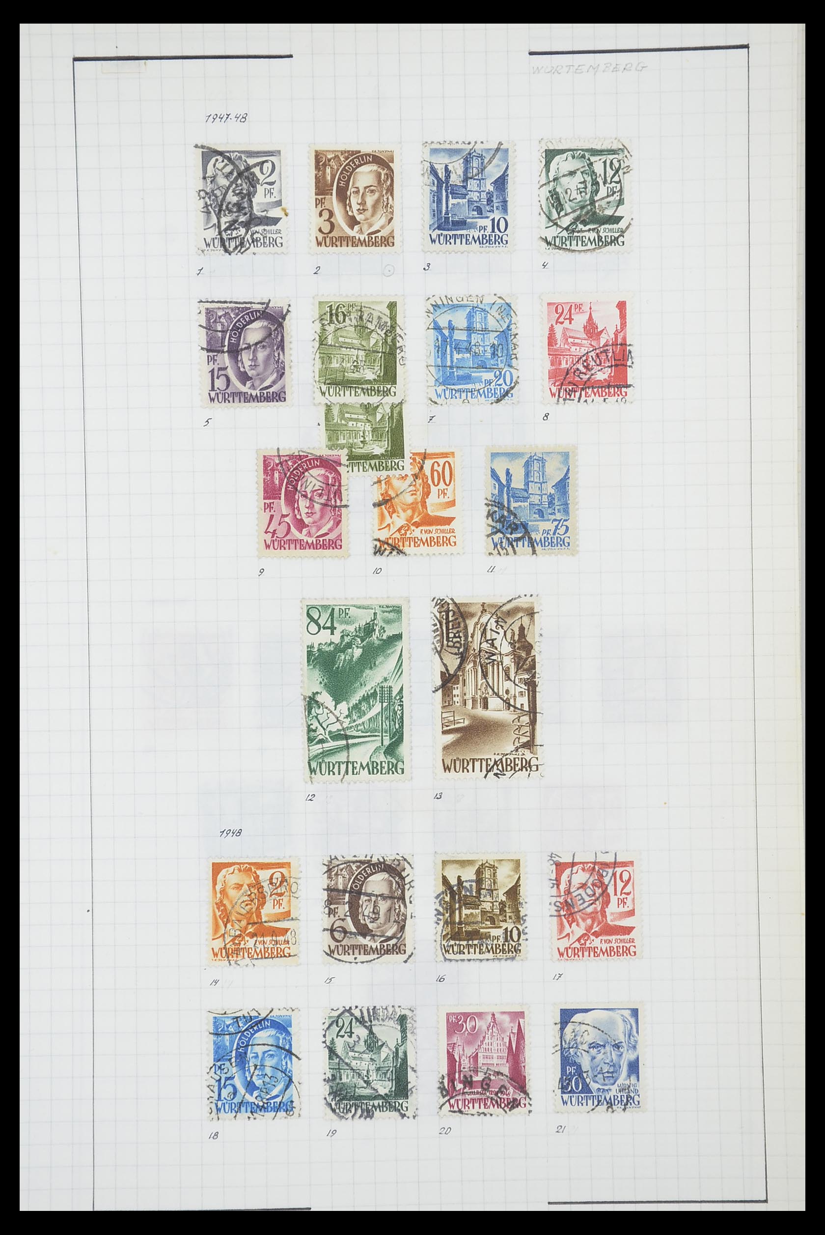 33864 020 - Stamp collection 33864 French Zone 1945-1949.