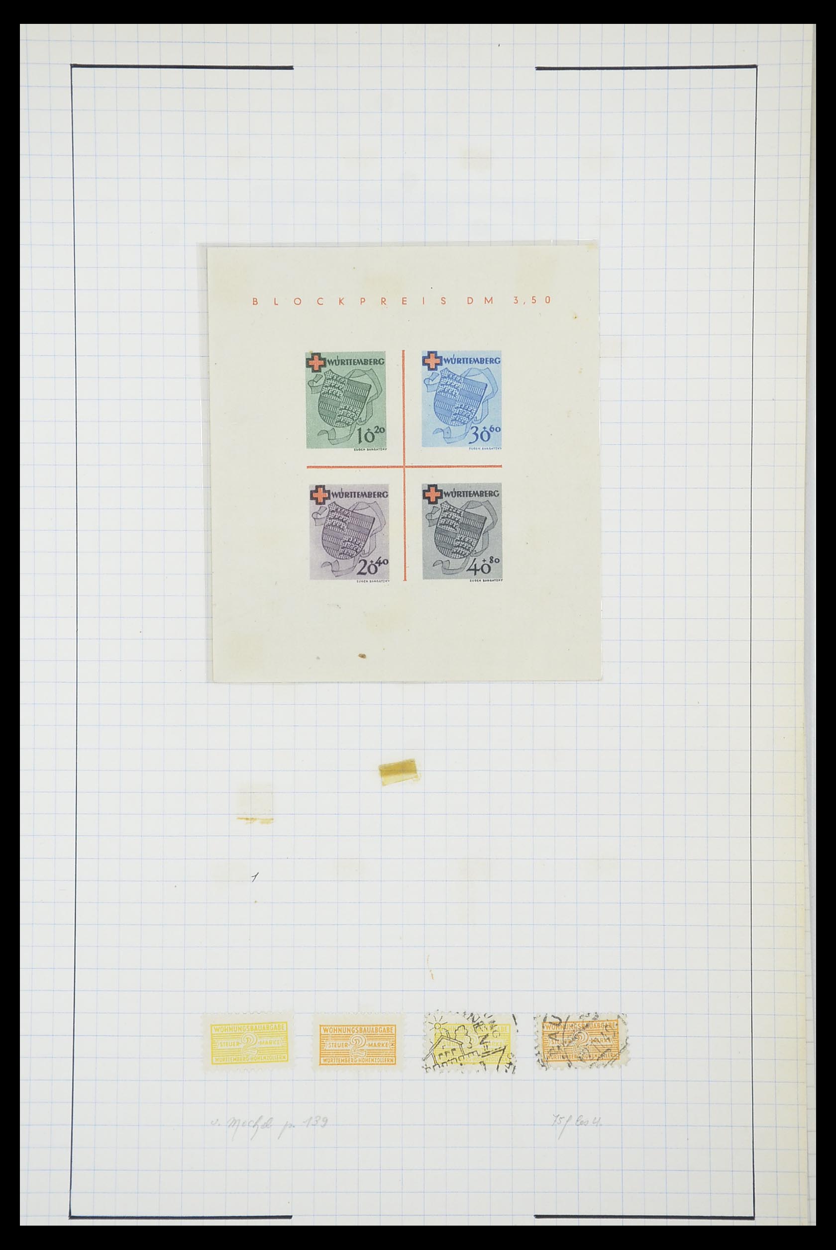 33864 024 - Postzegelverzameling 33864 Franse Zone 1945-1949.