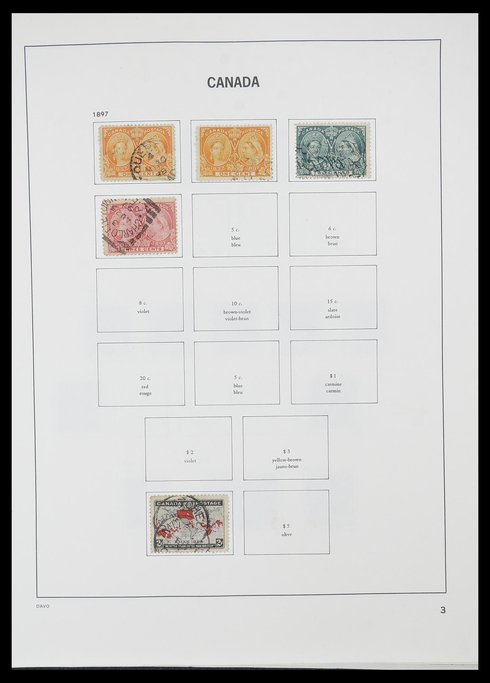 33866 003 - Postzegelverzameling 33866 Canada 1859-1974.