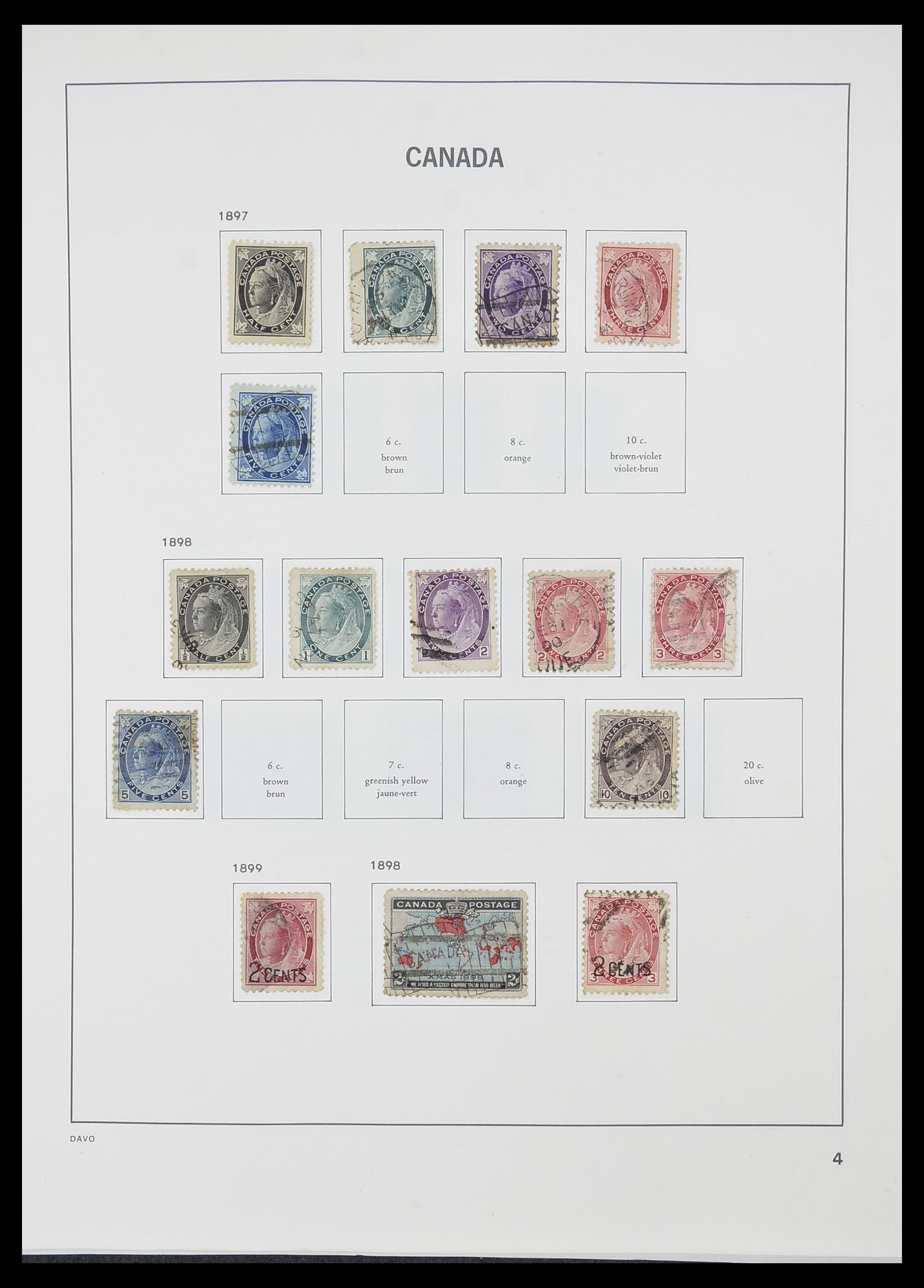 33866 004 - Postzegelverzameling 33866 Canada 1859-1974.