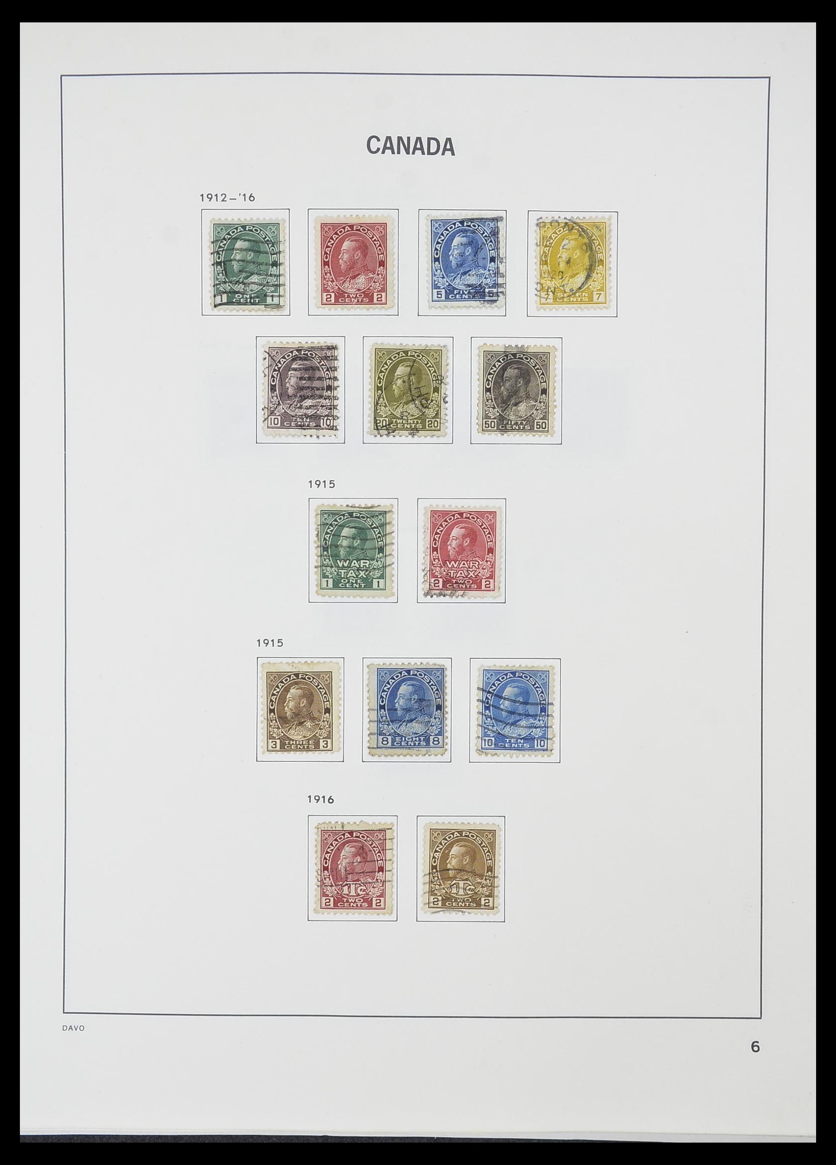 33866 006 - Postzegelverzameling 33866 Canada 1859-1974.