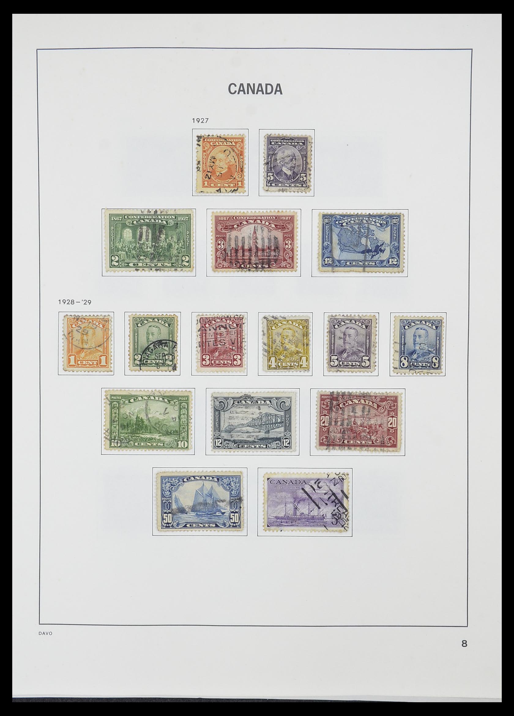 33866 010 - Postzegelverzameling 33866 Canada 1859-1974.